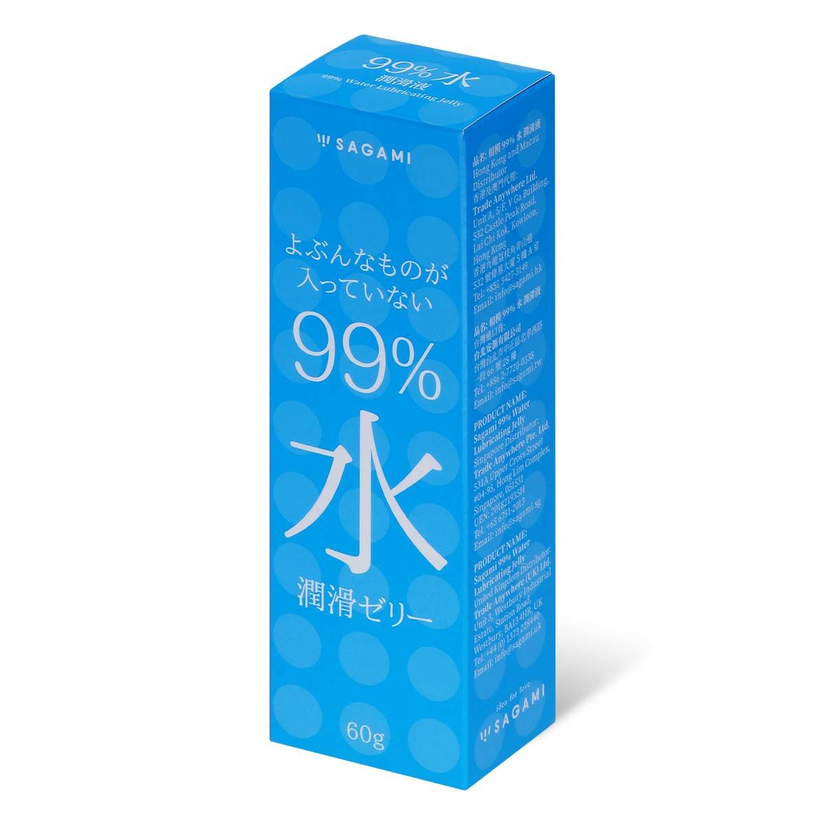 日本Sagami 相模 99%水潤滑 水性潤滑劑（60g）