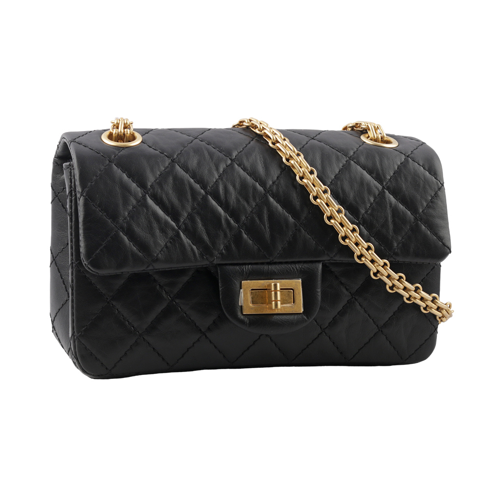 【CHANEL】復古小牛皮2.55迷你口蓋包