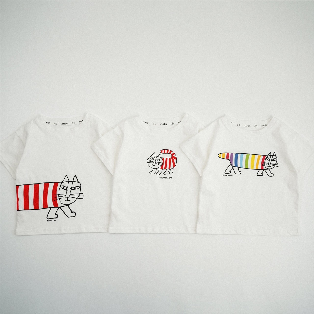 親子裝_條紋貓上衣