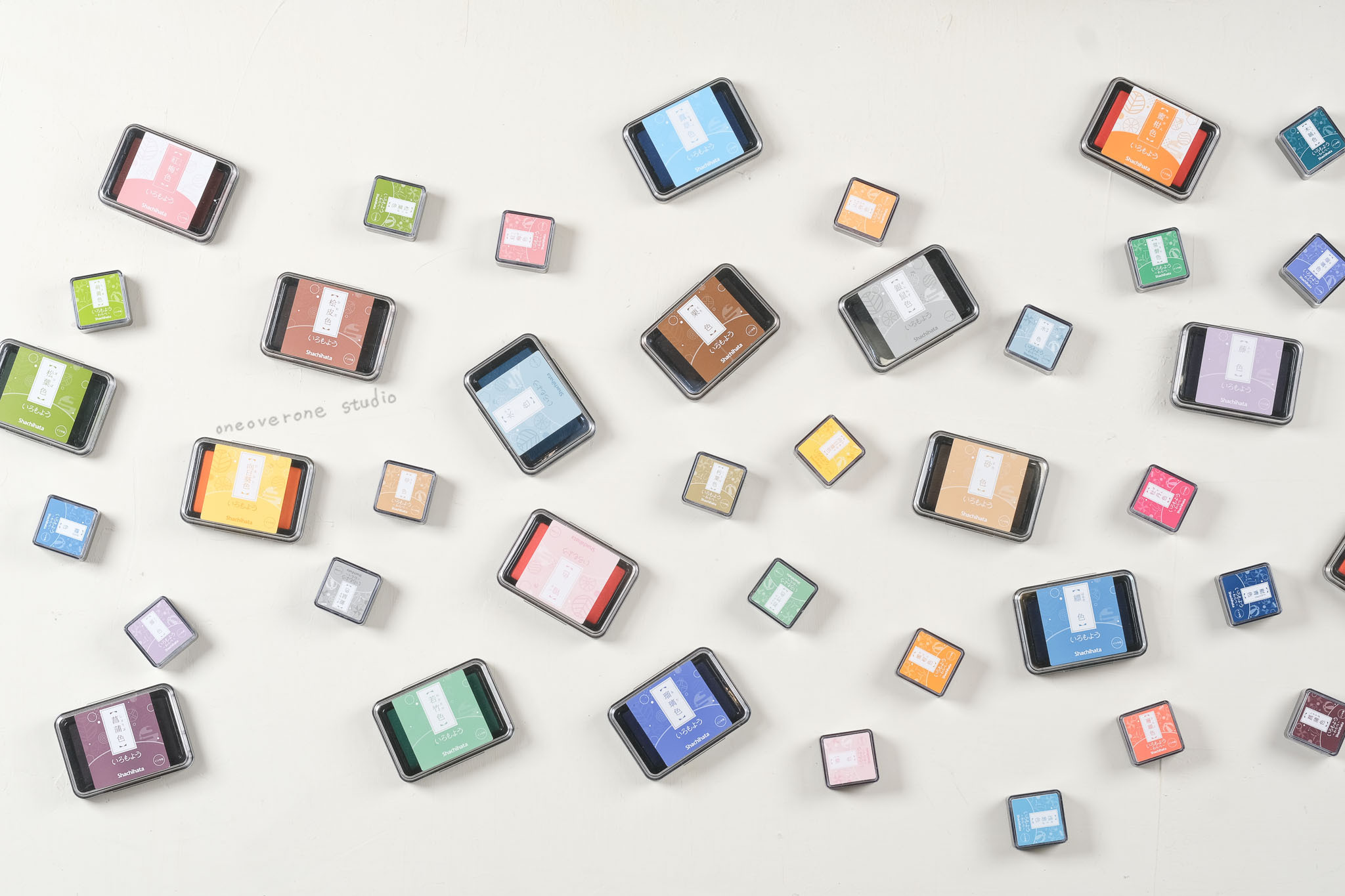 傳統色 顏料系印台/ Shachihata 鯱旗牌 / 日本