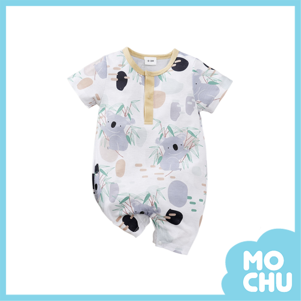 竹葉考拉短袖連身衣