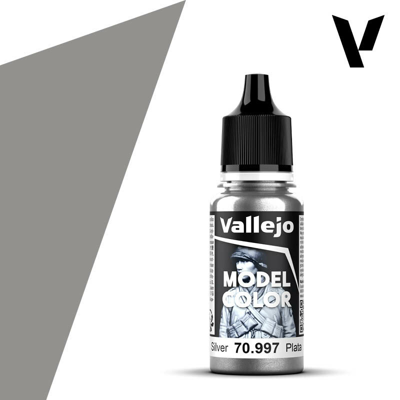 Acrylicos Vallejo 70.997 模型漆171 銀色 Silver 17ml