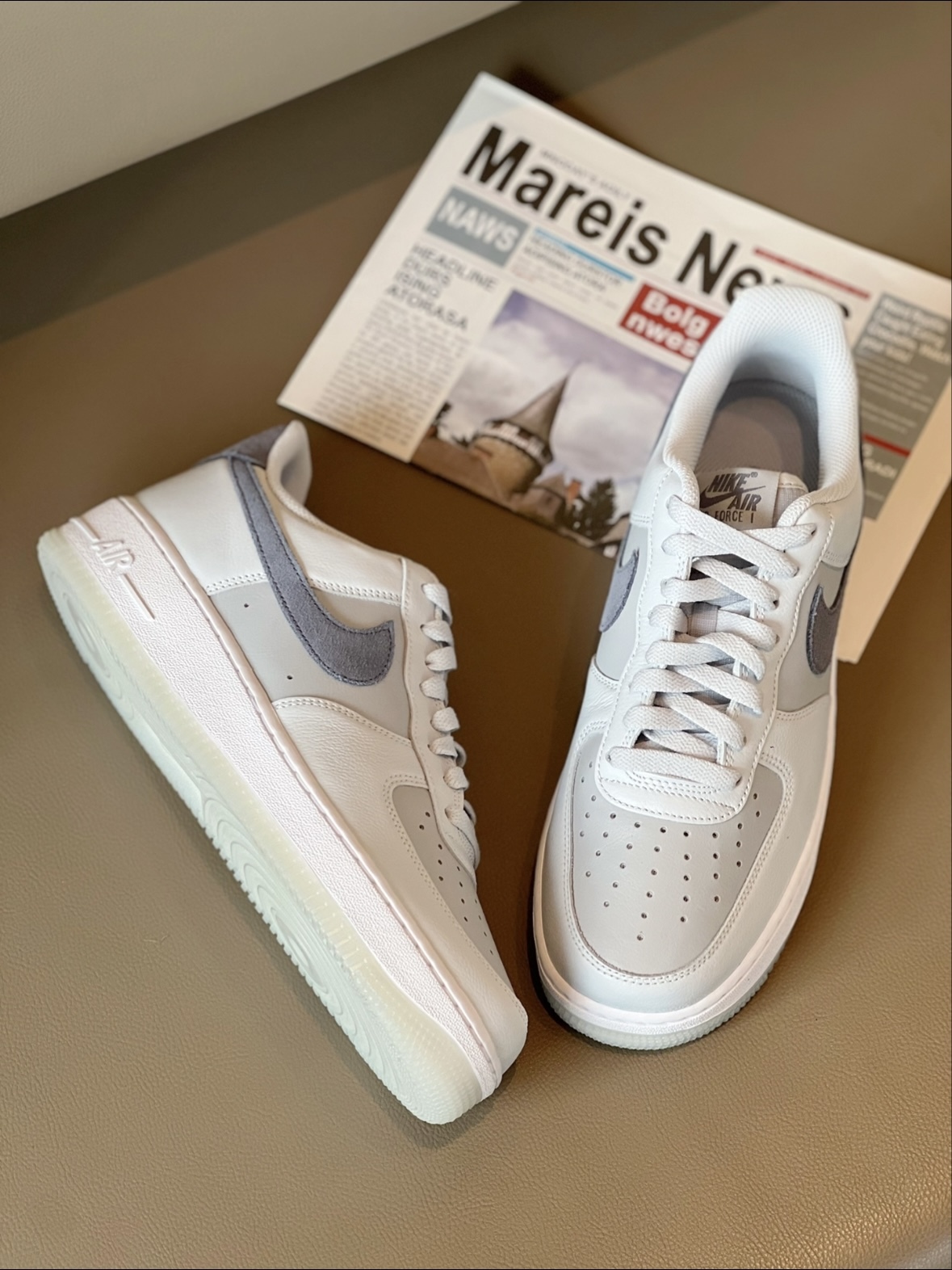 Nike Air Force 1 '07 LV8 麂皮 岩石灰