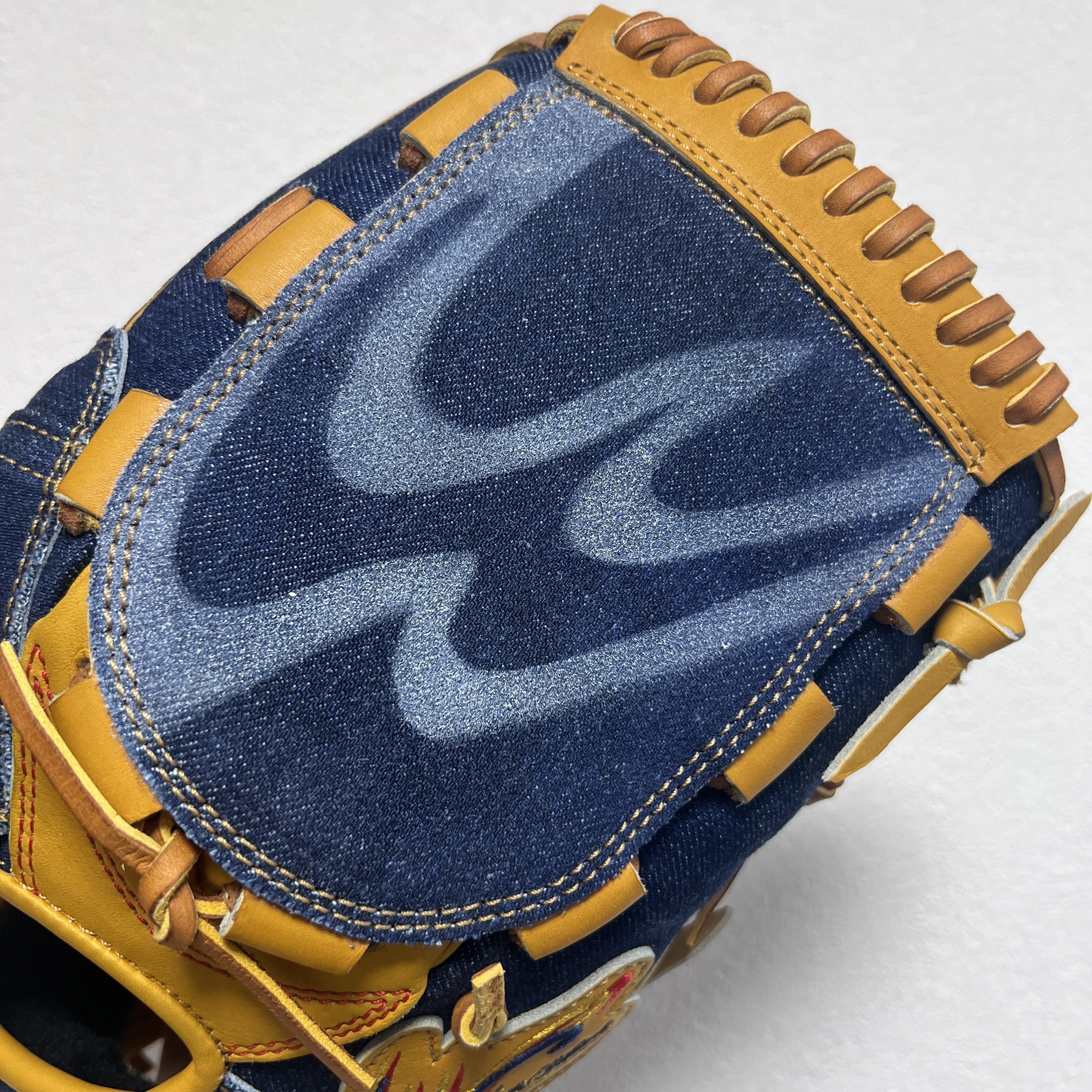 新品 Ip Select 超限定 硬式グラブ デニム生地 Ip.001-Lc23 新品 Ip