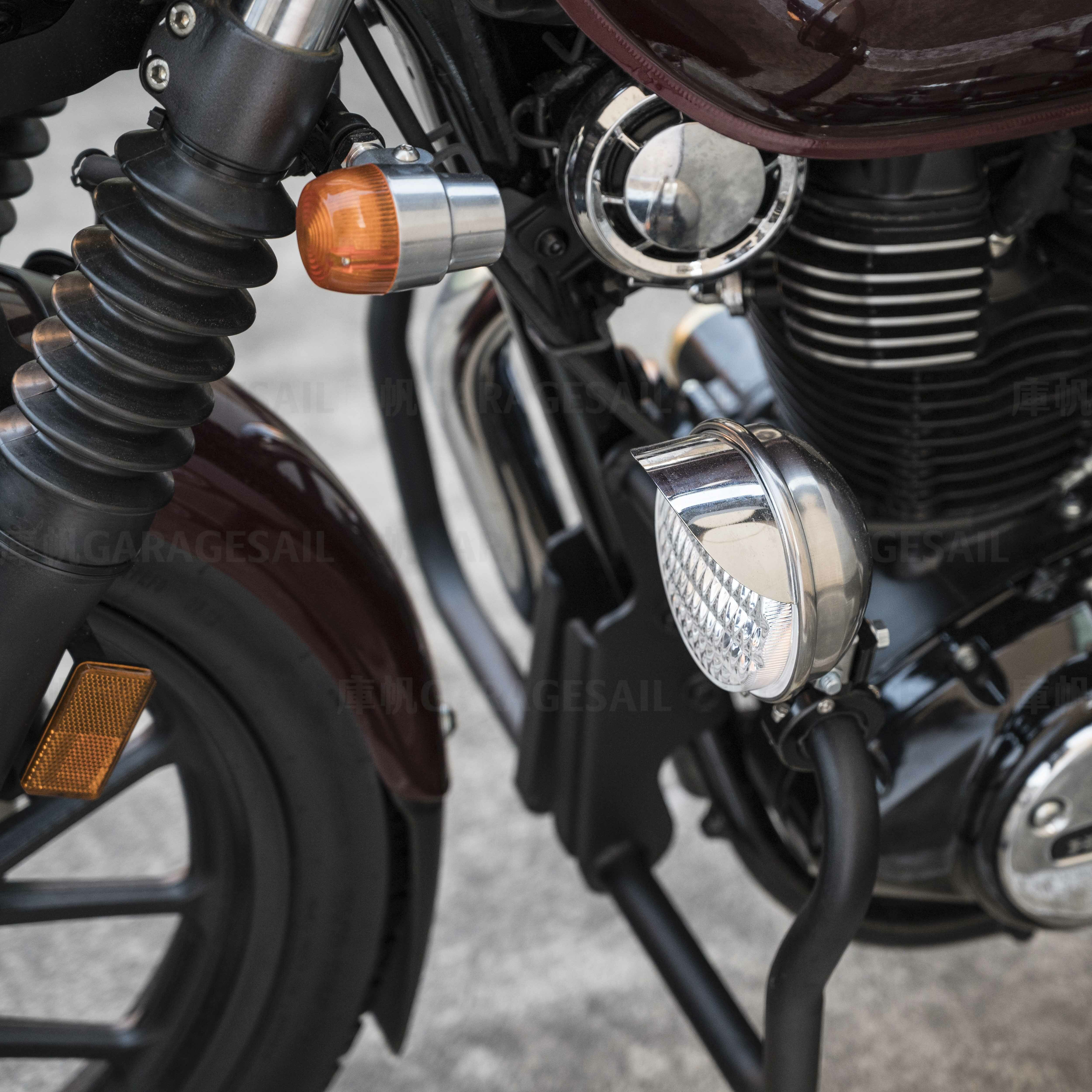 4吋圓 薄型 下鎖式 燈簷大燈 銀