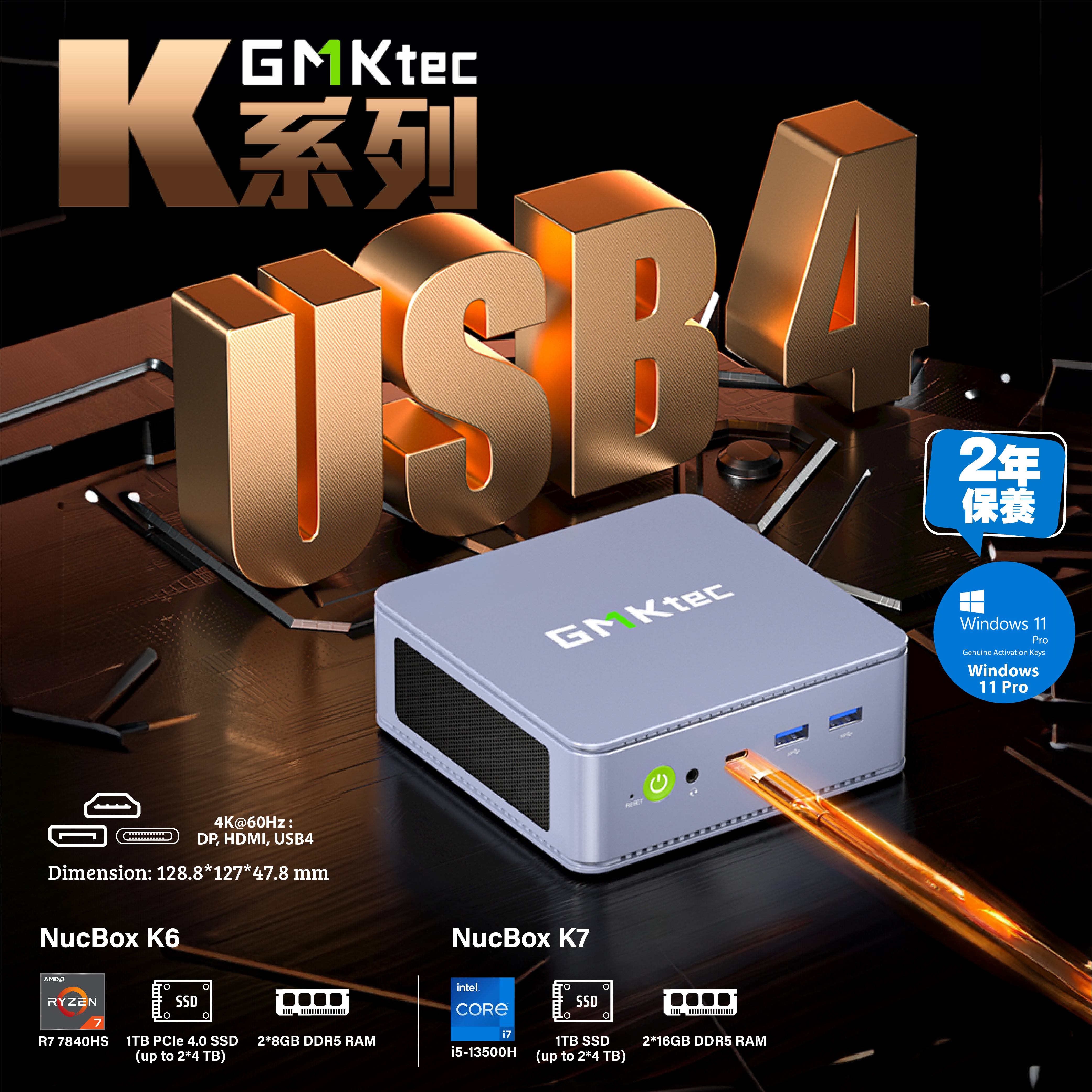 ベアボーン・キット GMKtec Nucbox K6 Ryzen 7 7840HS Win11 楽天市場】GMKtec ミニpc 【AMD Ryzen 7 7840HS 32GB(16GB*2