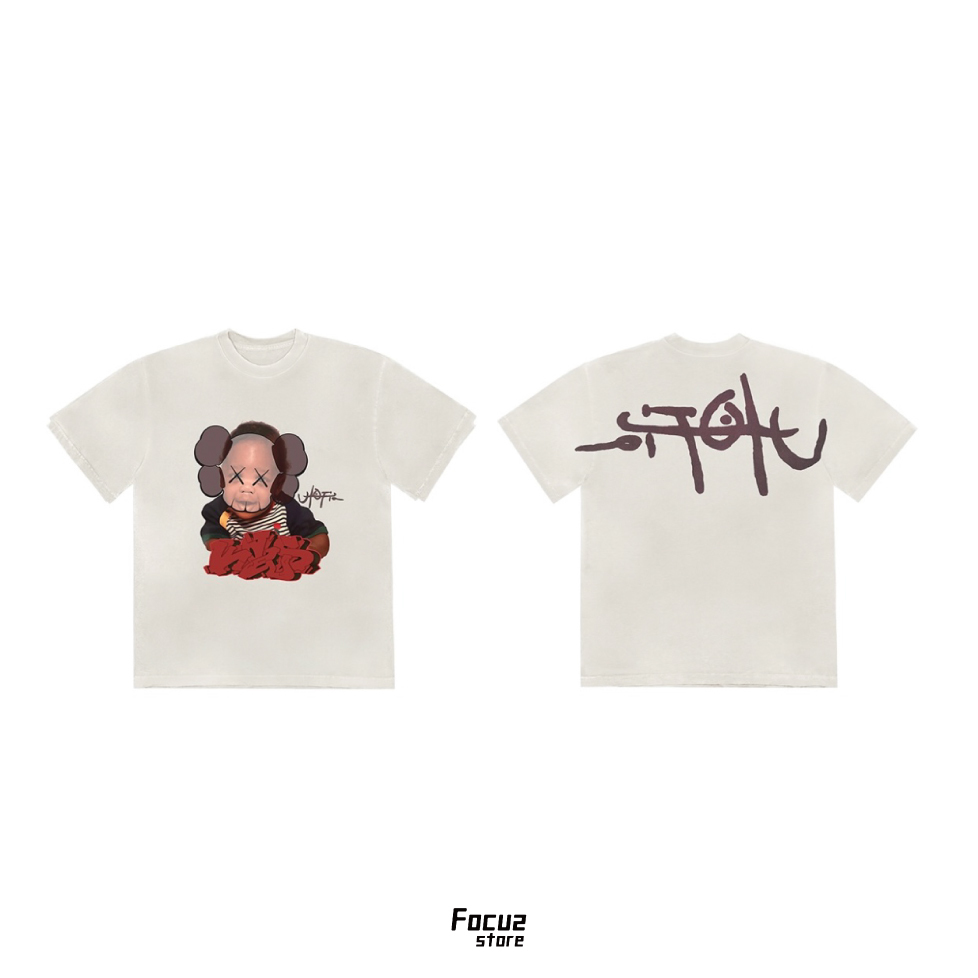 【Focus Store】現貨秒發 Travis Scott x Kaws "Utopia" 聯名短袖 白色 SS004