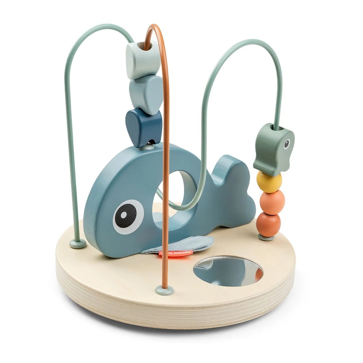 木製小鯨魚撥珠玩具