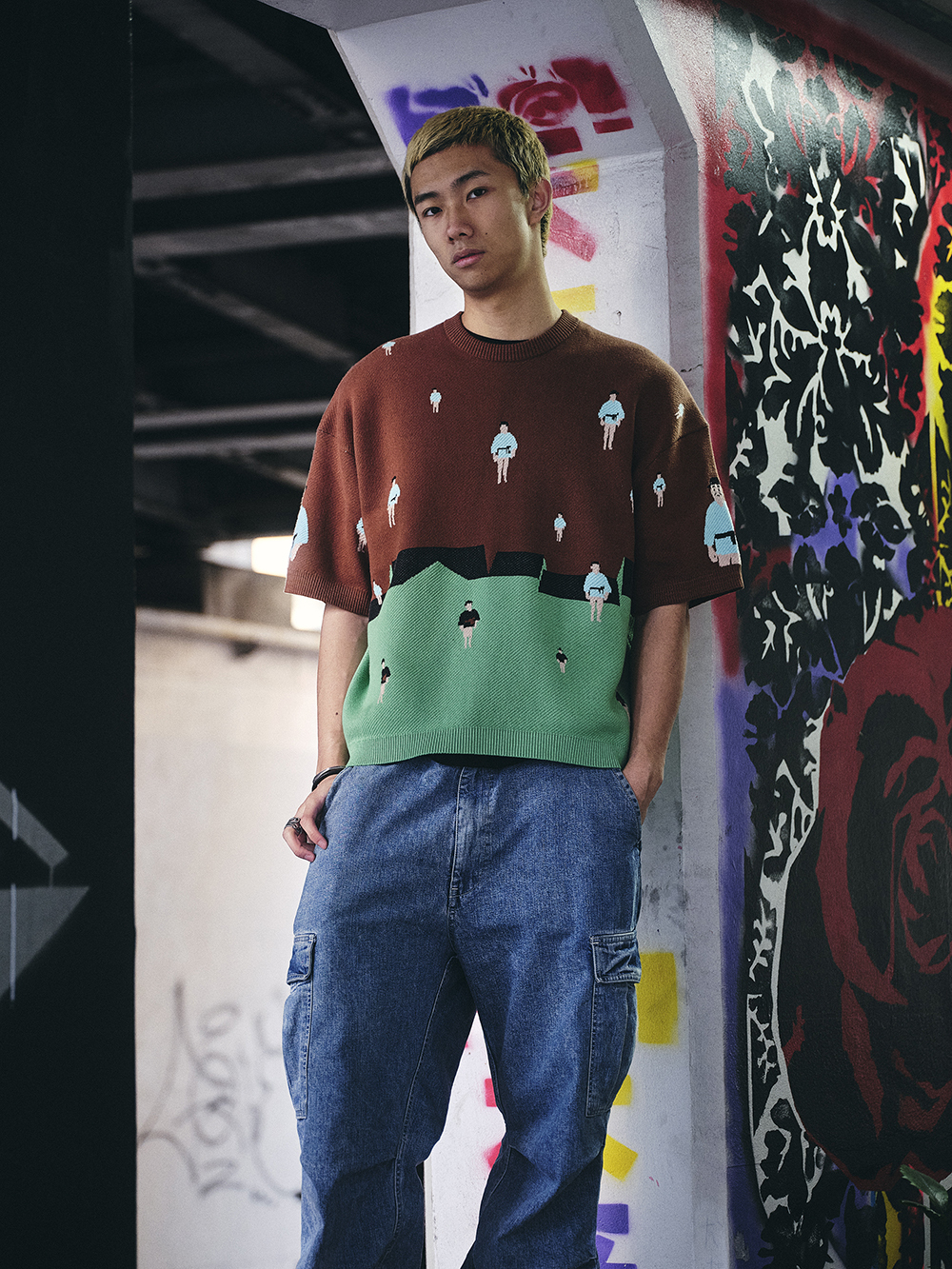 [Empty Cones] Uncle Rain Short-sleeve Top