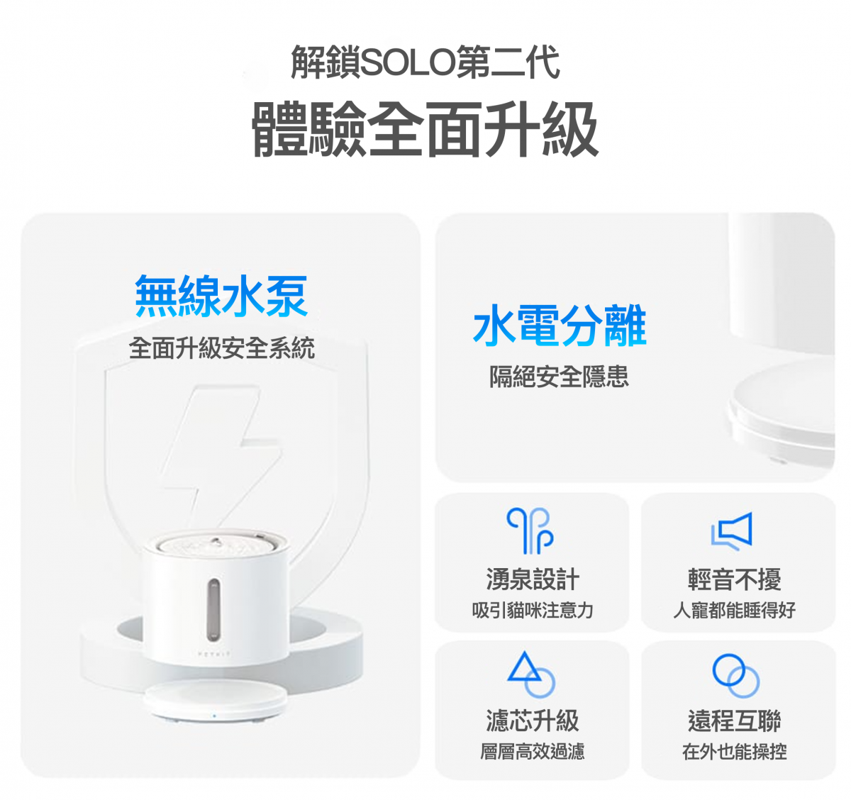 Eversweet SOLO 2 無線水泵智能飲水機