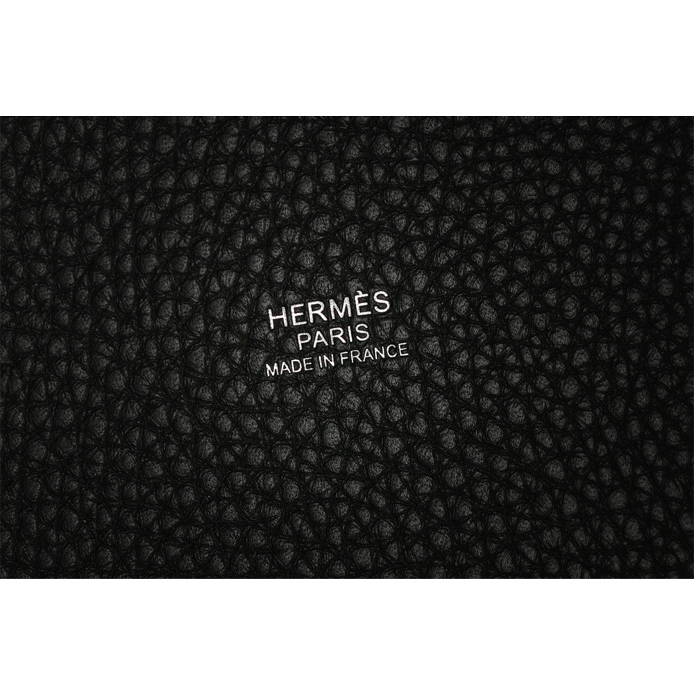 【HERMES】Picotin Lock 22cm MM手提水桶包(黑色) H060991CC 89
