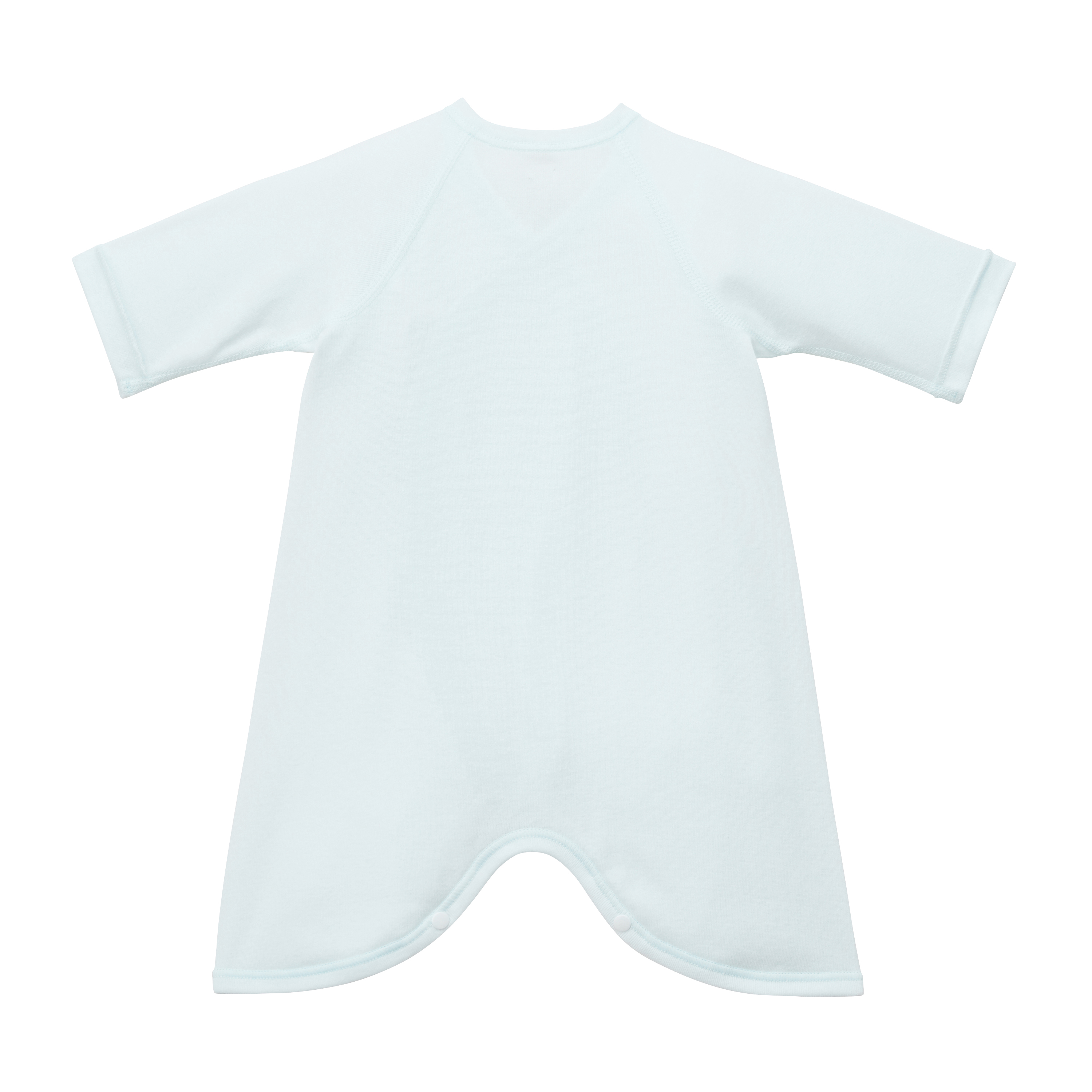 羅紋針織棉LOGO蝴蝶衣-天藍