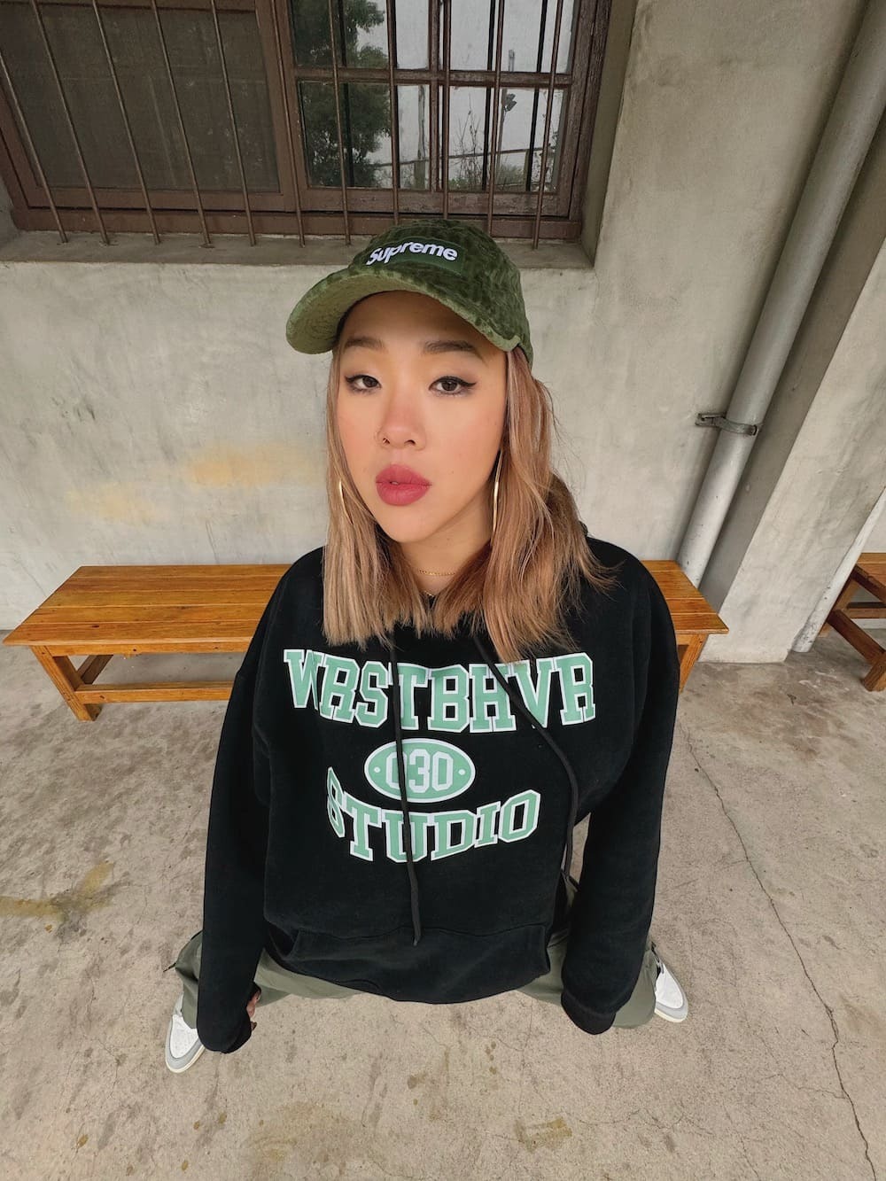 美式OVERSIZE字母帽Ｔ