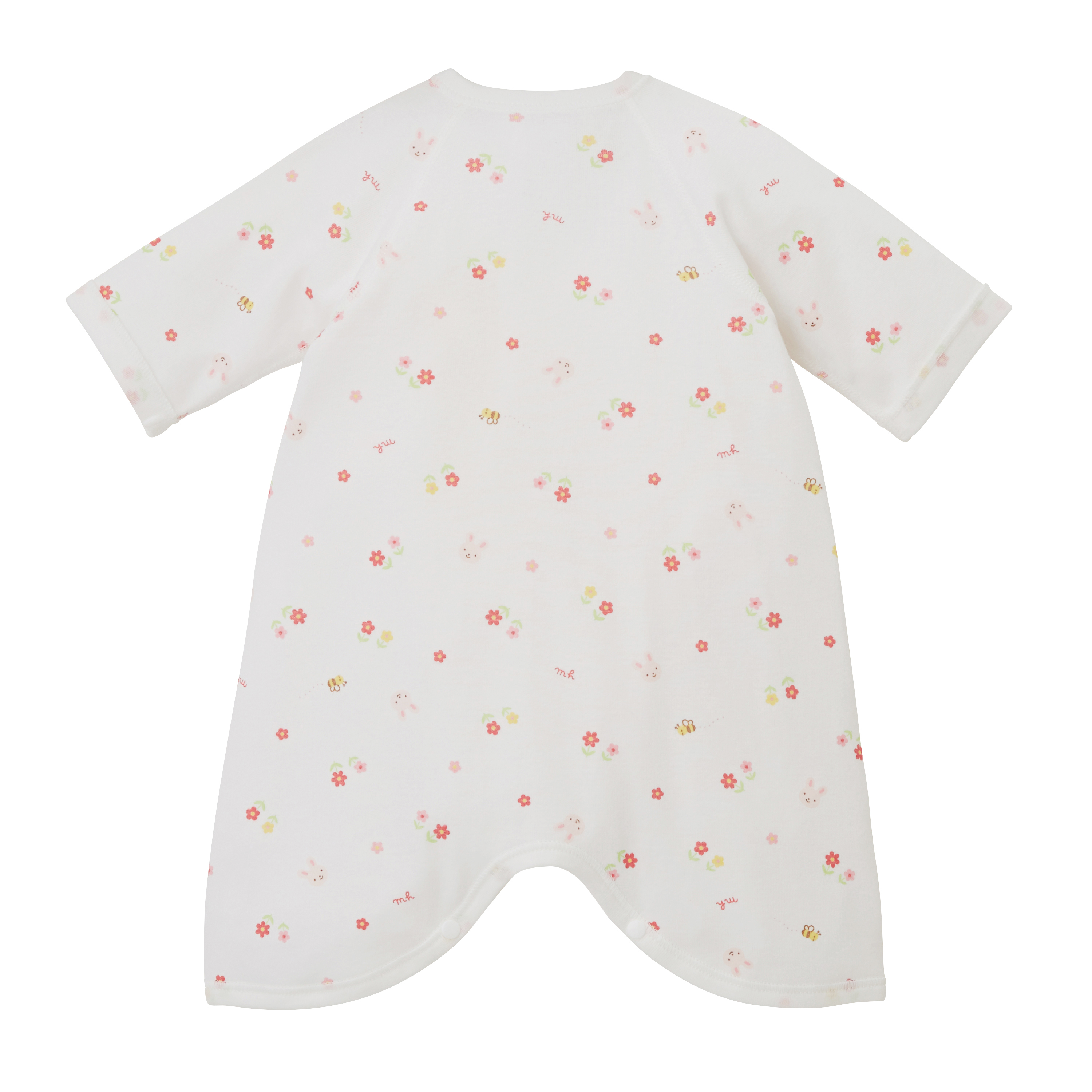 羅紋針織棉蝴蝶衣-小花