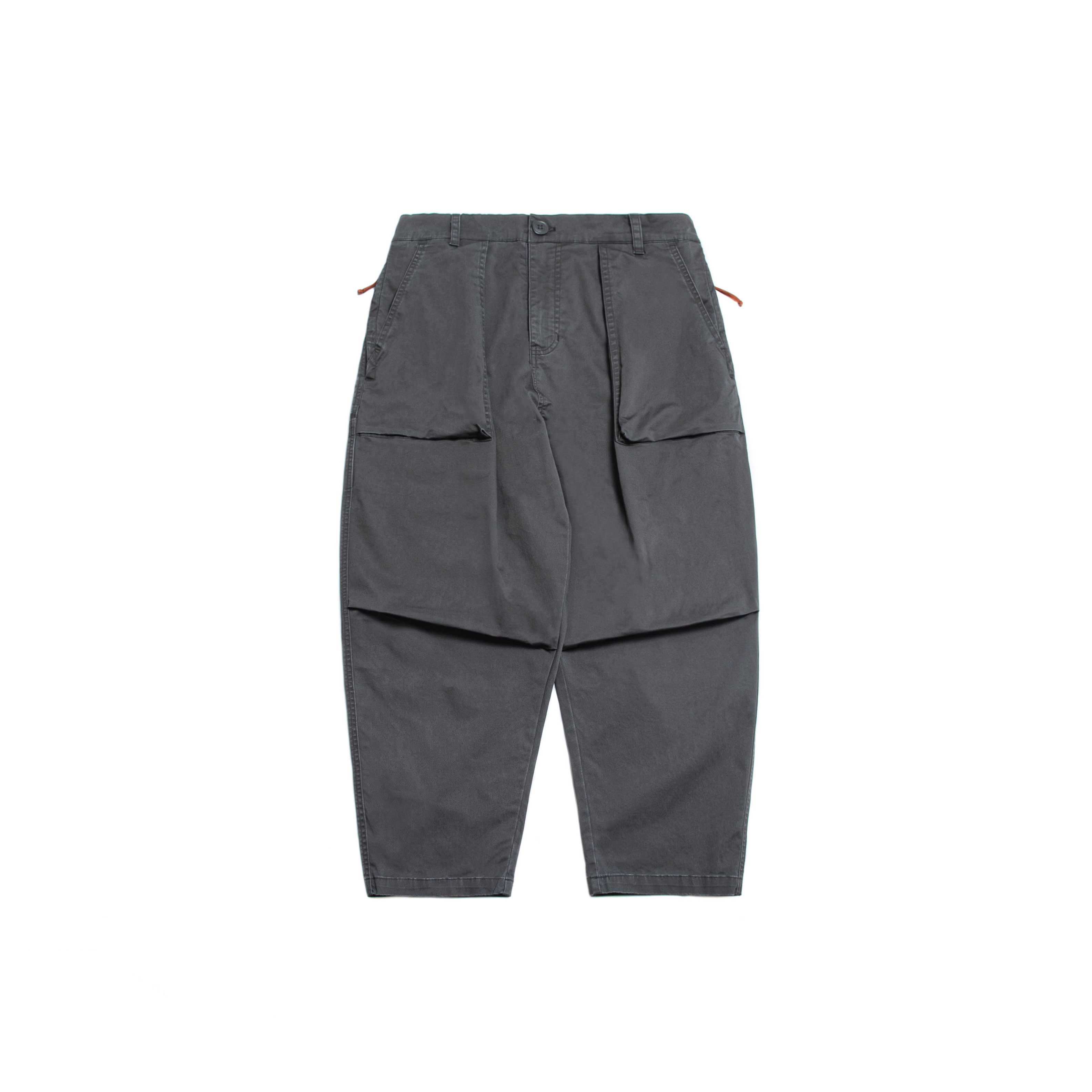 PERSEVERE HEAVY ENZYME WASHED TAPERED PANTS - GREY