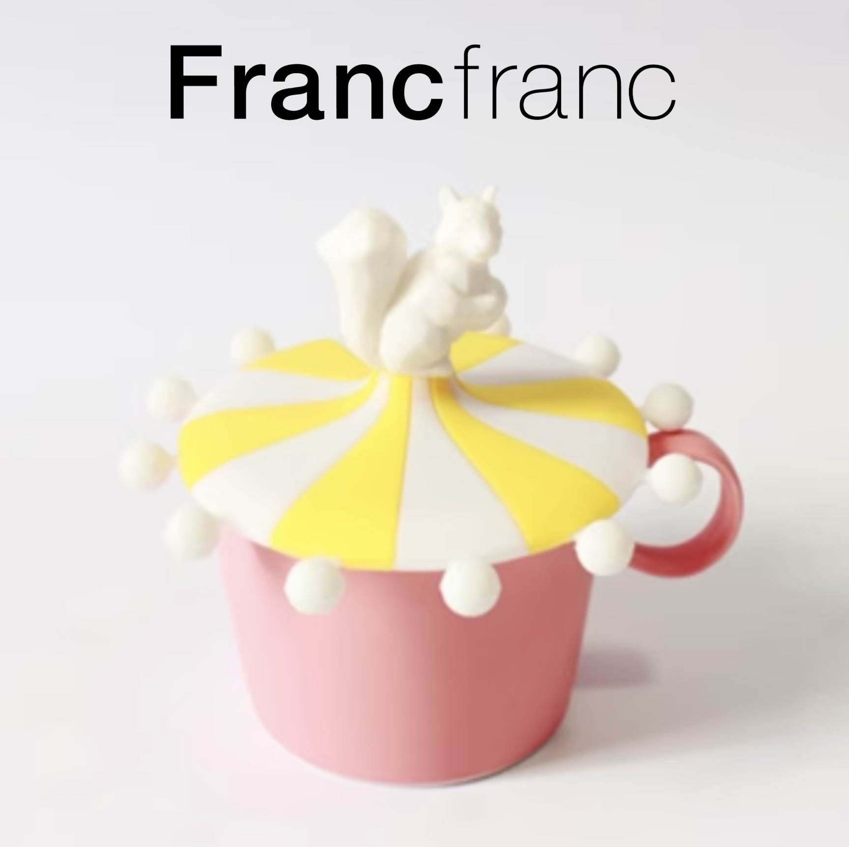 【24H出貨】日本𝗙𝗿𝗮𝗻𝗰𝗳𝗿𝗮𝗻𝗰 馬戲團松鼠杯蓋