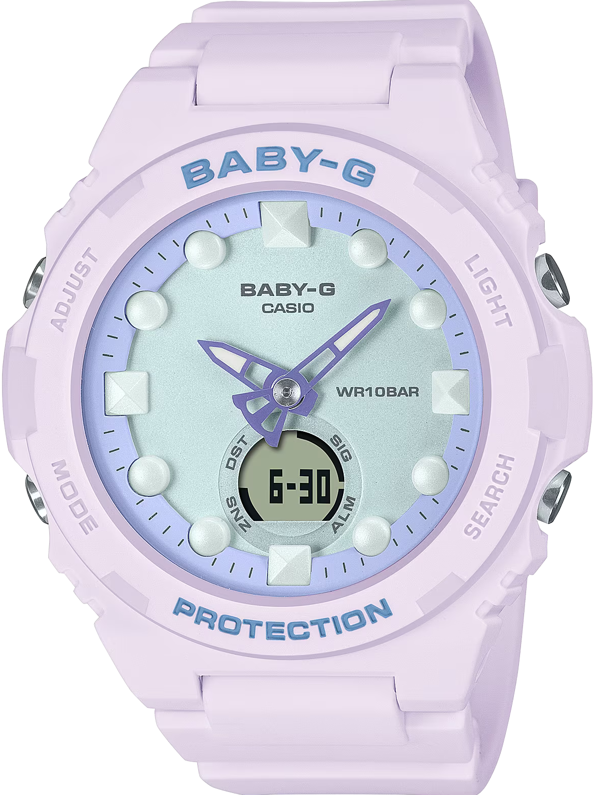 萬年鐘錶 - BABY-G  繽紛夏日冰淇淋系列電子錶 BGA-320FH-4A   錶徑 : 42.4mm