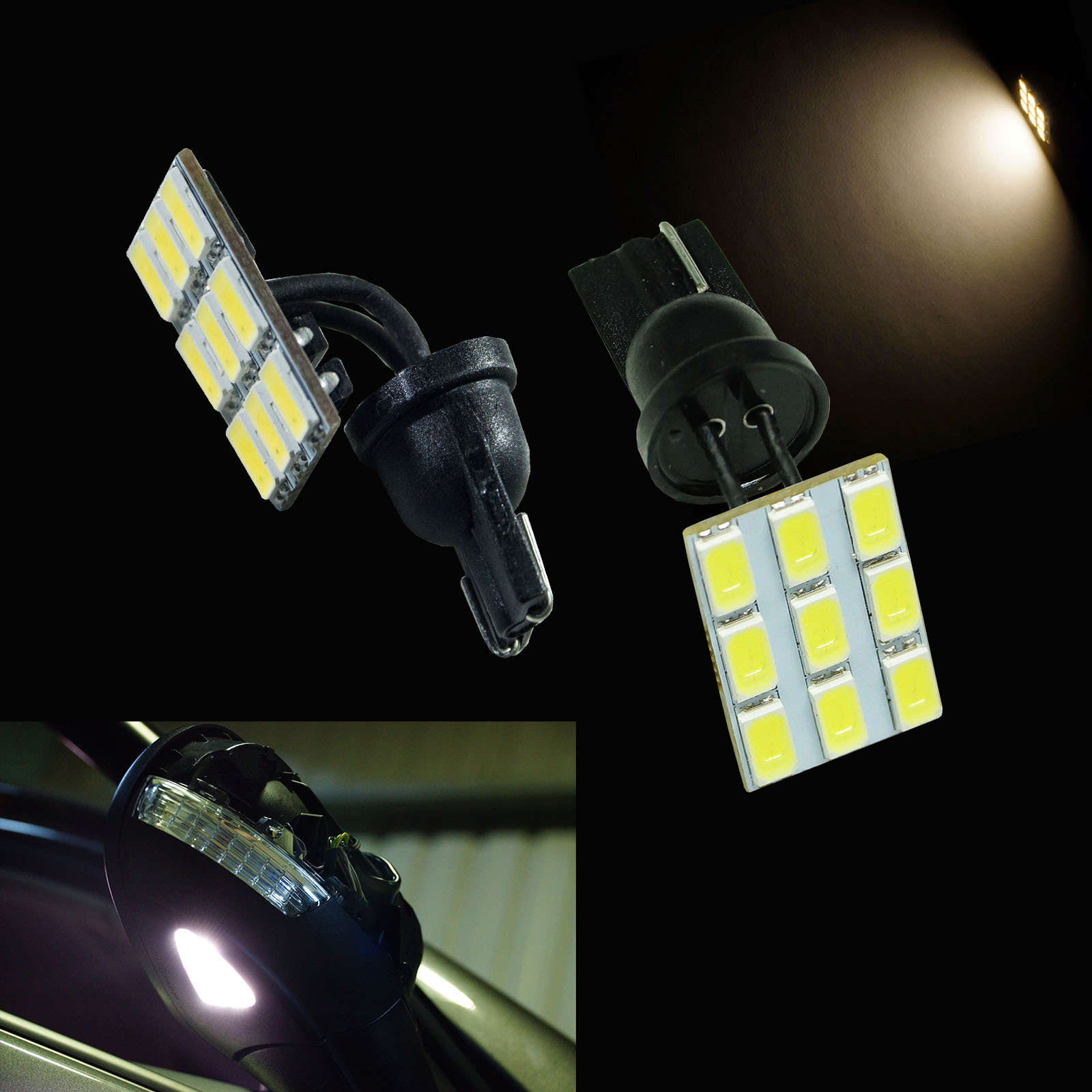 車用LED專賣店｜LED 室內燈 角度可調 可彎曲 T10 5630 9晶 牌照燈 閱讀燈 行李箱燈 車廂燈 後照鏡燈 ---【PA LED】