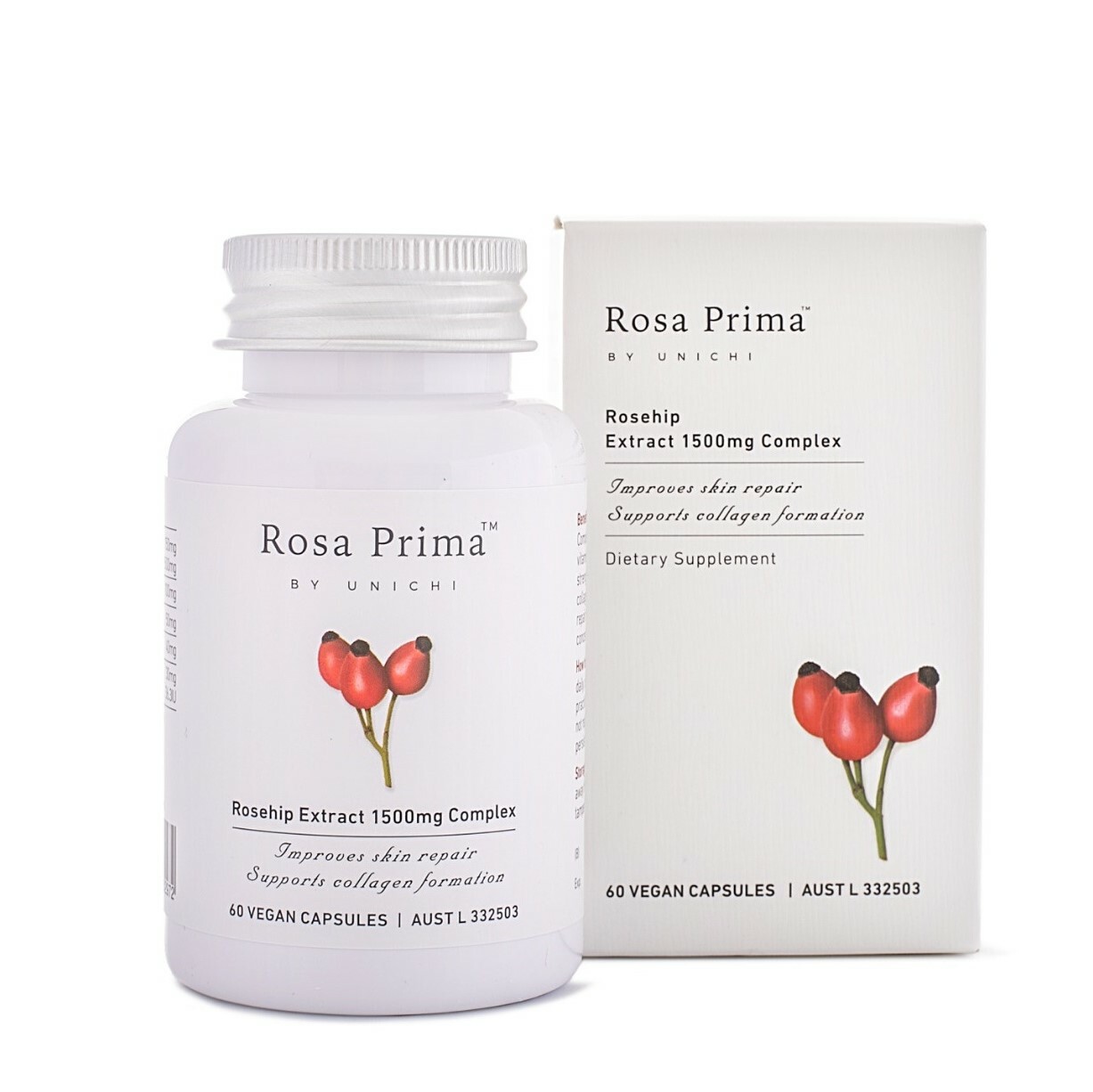 Unichi 玫瑰果精華膠囊 美白丸 60粒