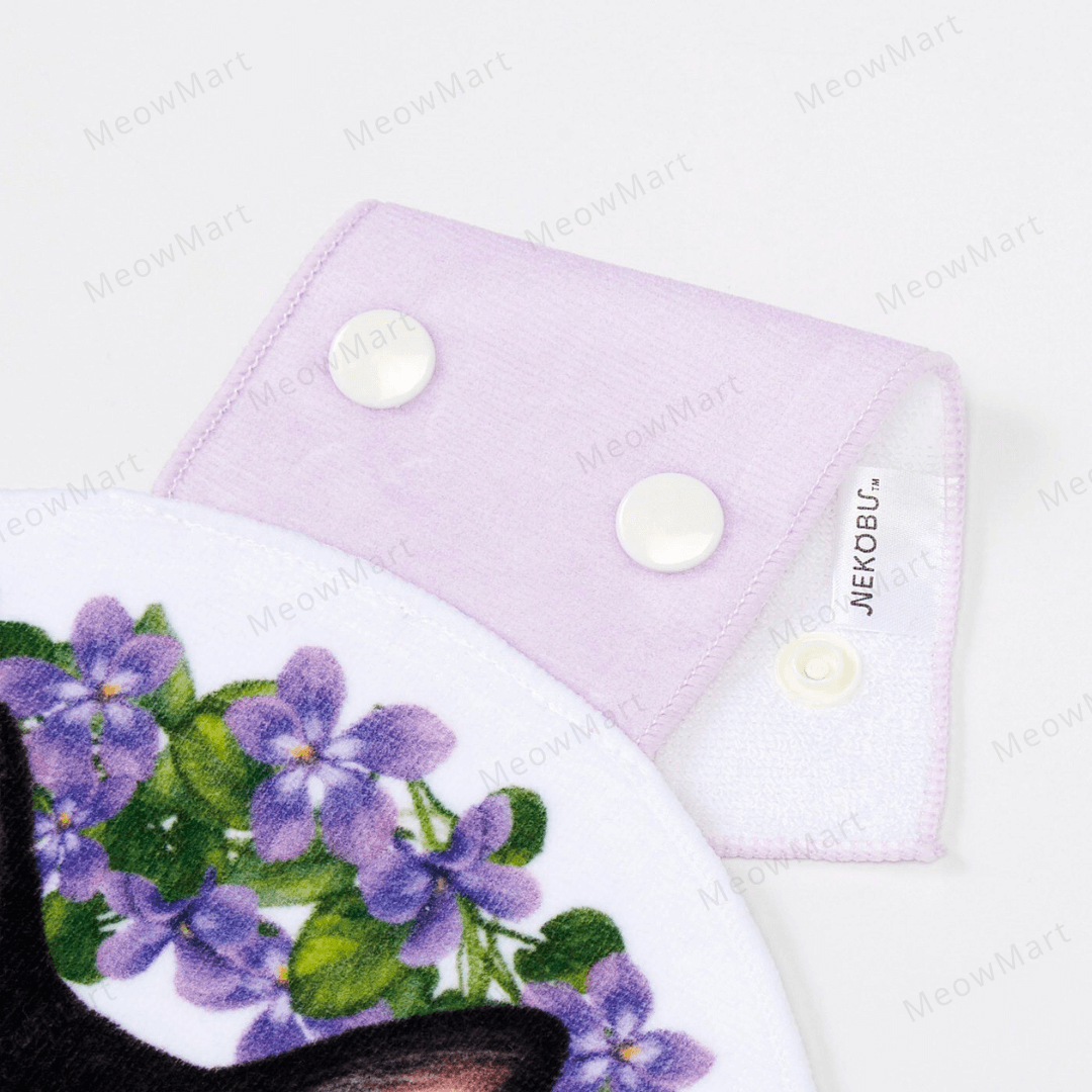 日本Felissimo花的貓咪妖精 花環抹手巾