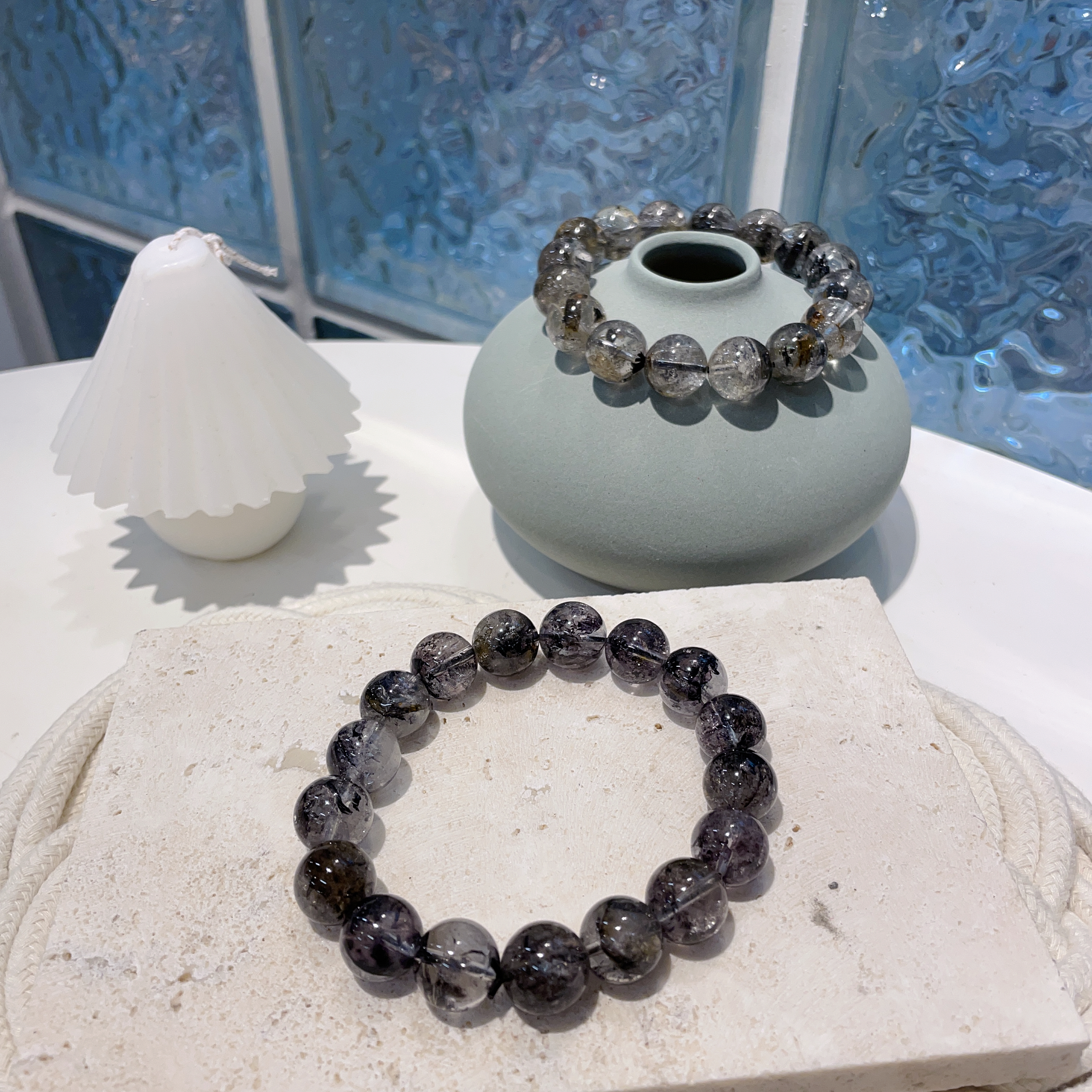 骸骨閃靈鑽手串