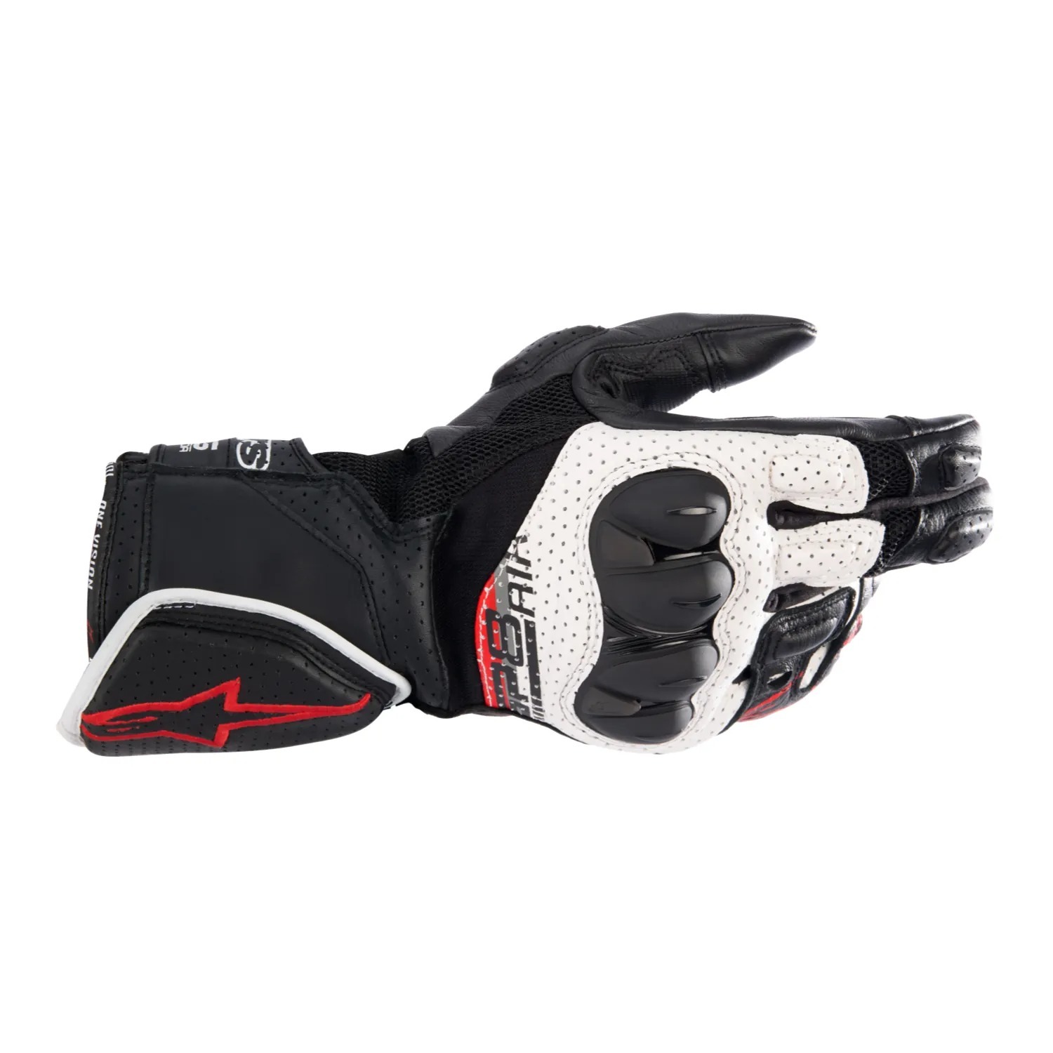 ALPINESTARS SP-8 V3 AIR BLACK / WHITE BRIGHT RED 黑白紅 皮手套 SP8