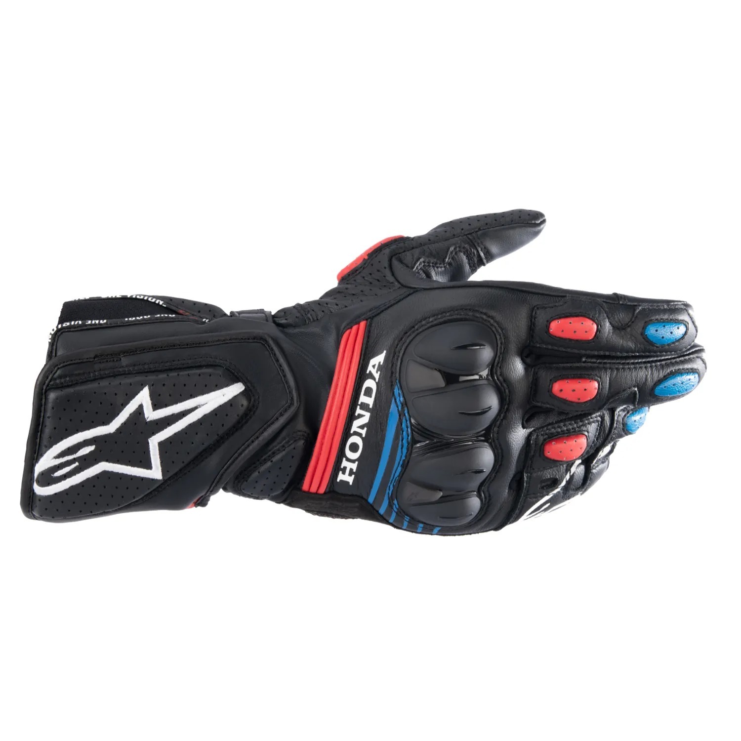 ALPINESTARS HONDA SP-8 V3 BLACK/BRIGHT RDE/BLUE 黑紅藍 皮手套 SP8