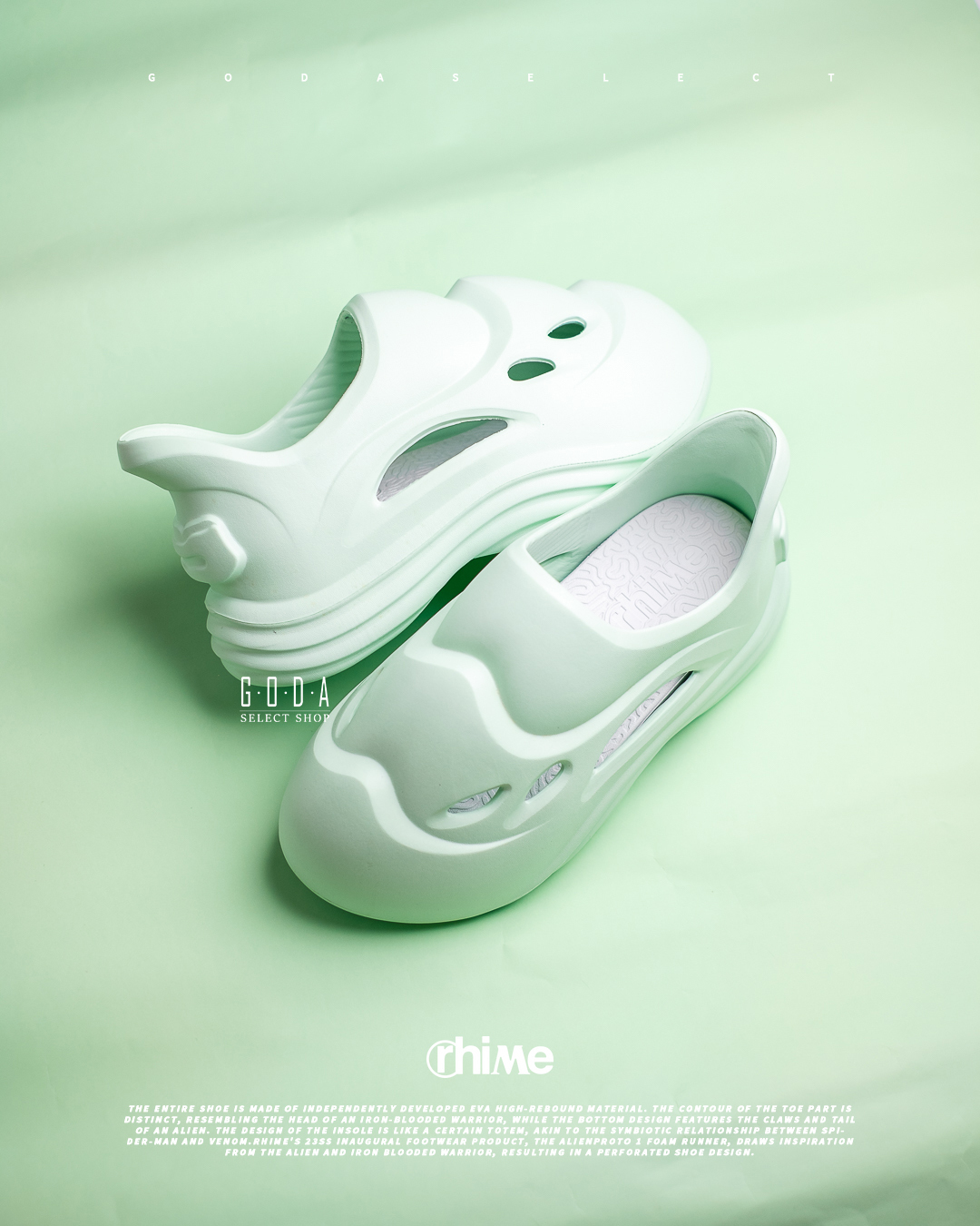 Rhime Alien Proto 1 Foam Runner In Matcha 異形懶人鞋 洞洞鞋 薄荷綠