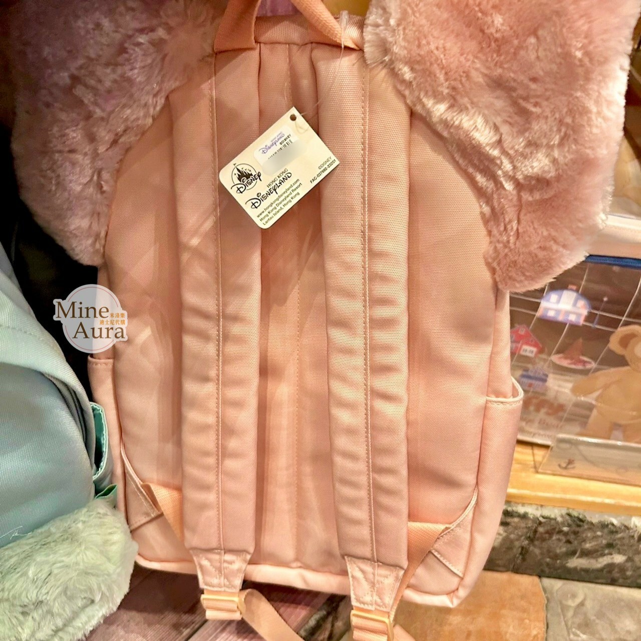 (現貨) 玲娜貝兒 Lina bell 絨毛立體耳朵 造型 後背包 雙肩包 -香港迪士尼樂園