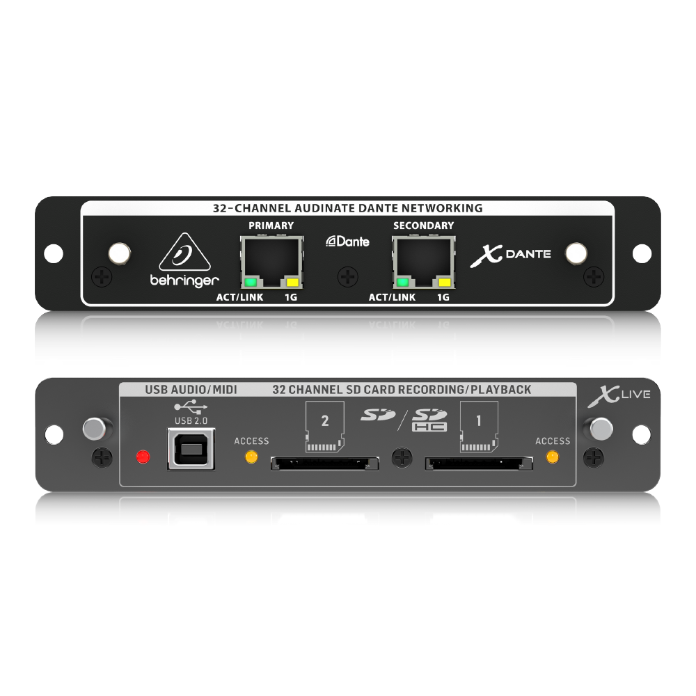 Behringer Behringer / X 數位音軌擴充卡(X-DANTE/X-LIVE) — 三峽配件 / 週邊｜YA! 玩音樂