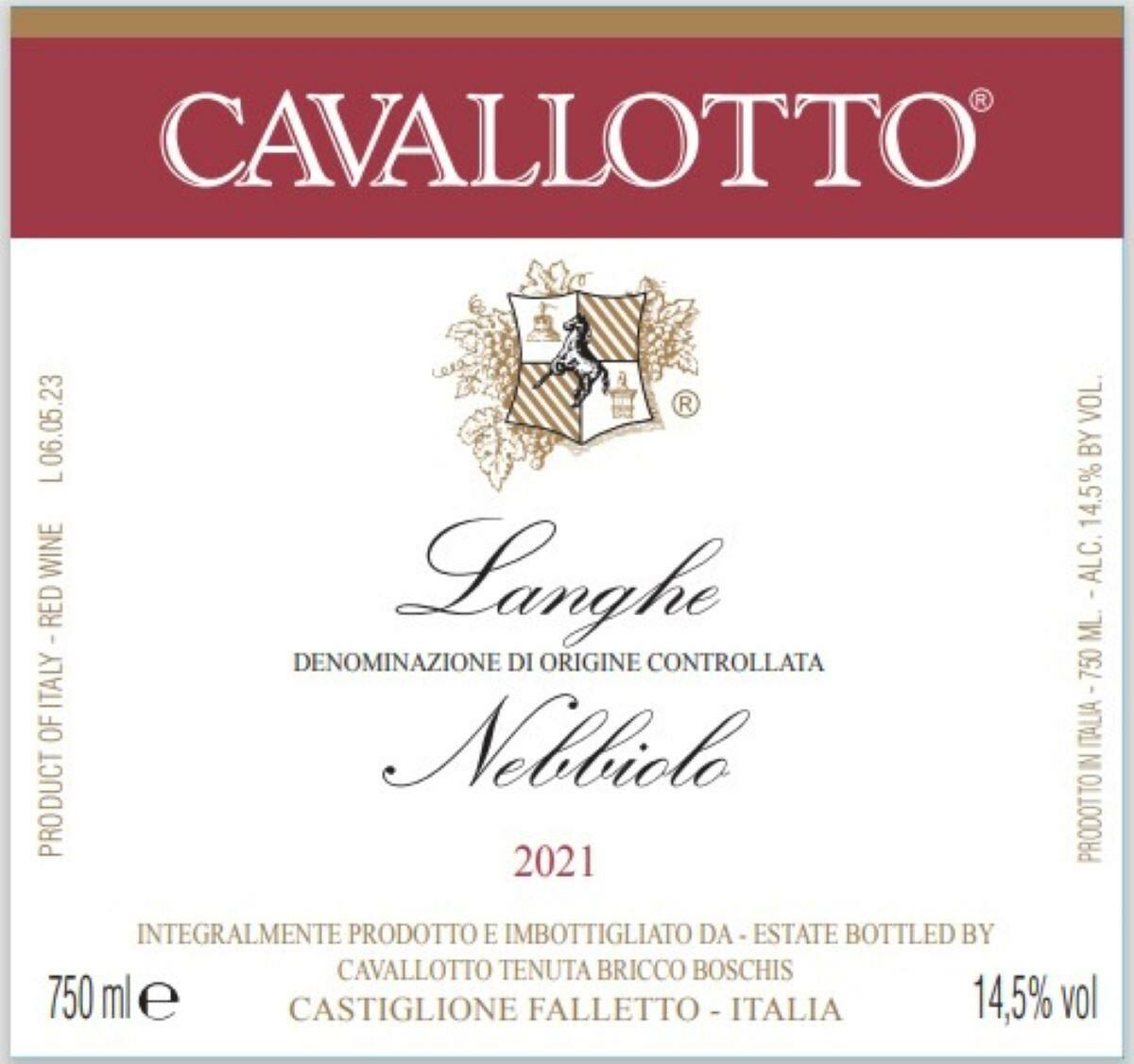 Cavallotto Langhe Nebbiolo 2021