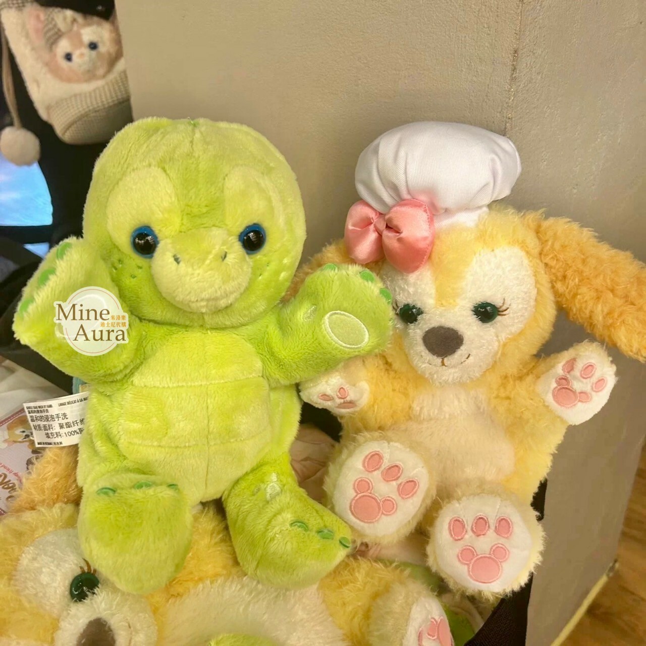 奧樂米拉 海龜 OluMel 絨毛 手偶 娃娃 玩偶 -上海迪士尼樂園