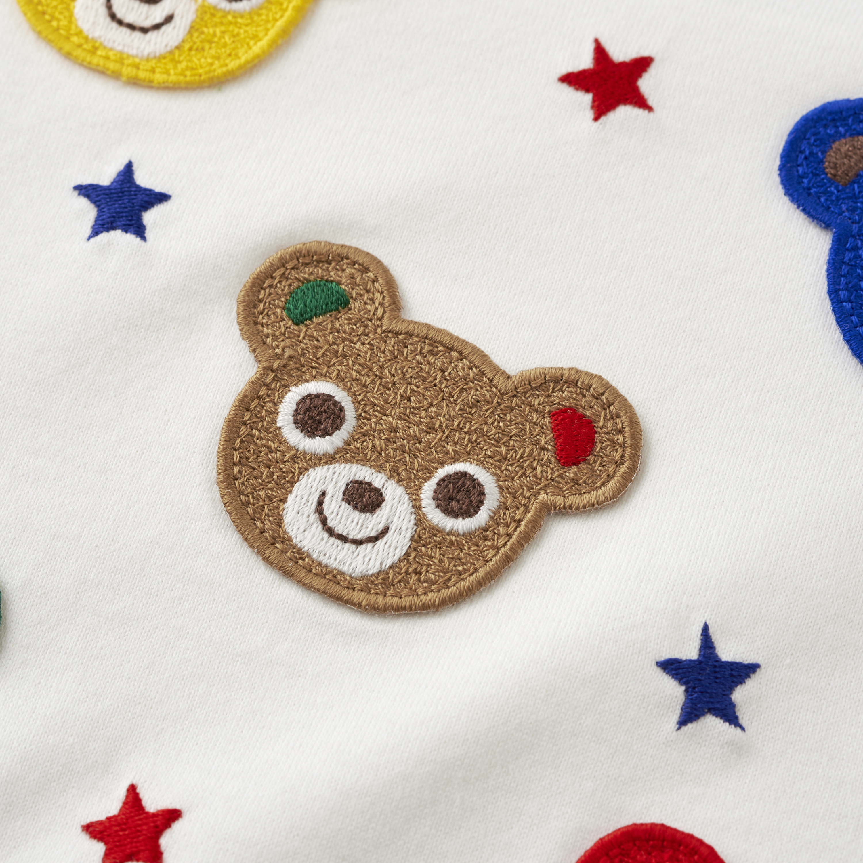 MH刺綉小熊頭短袖T卹