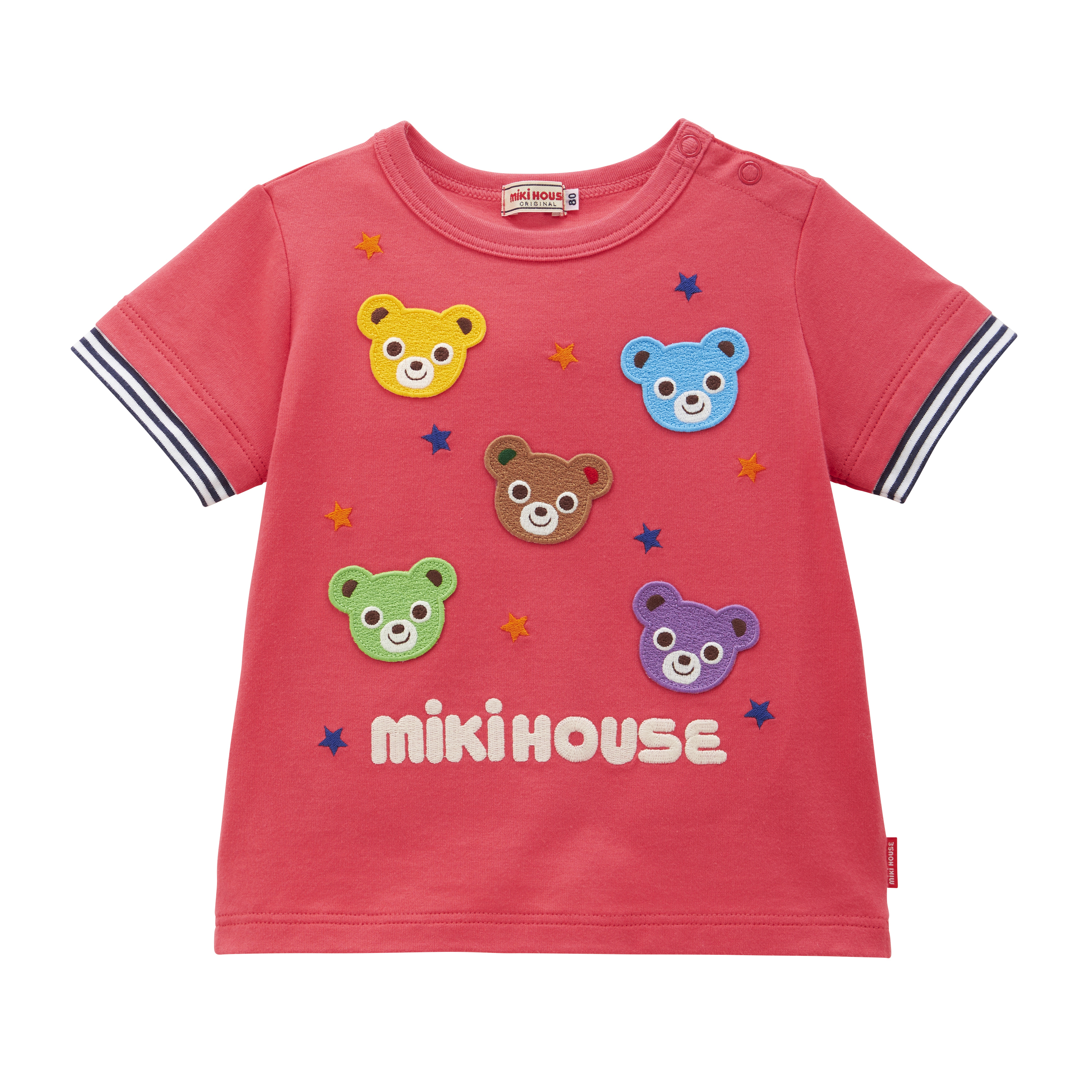 MH刺綉小熊頭短袖T卹