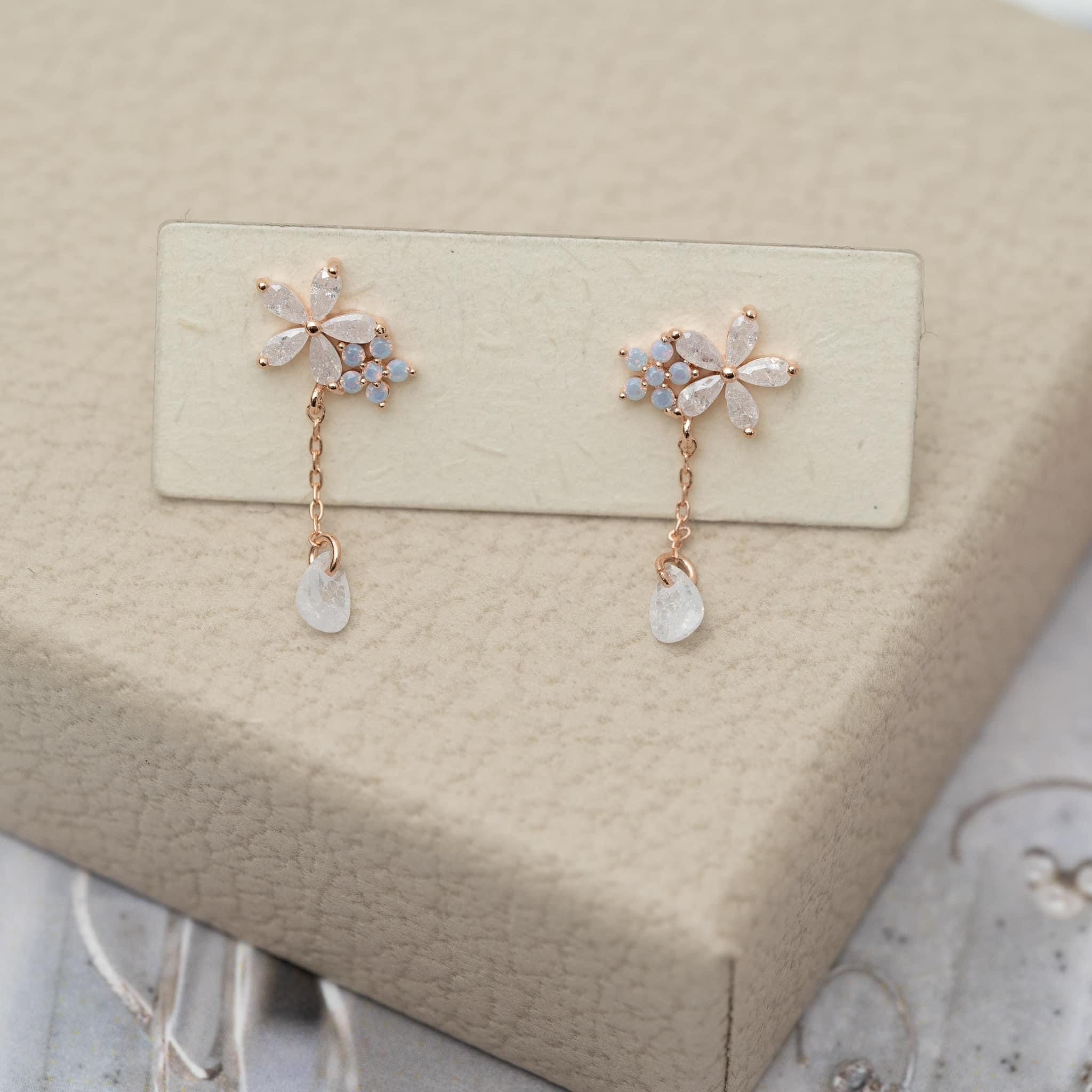 雪花水晶 耳環系列