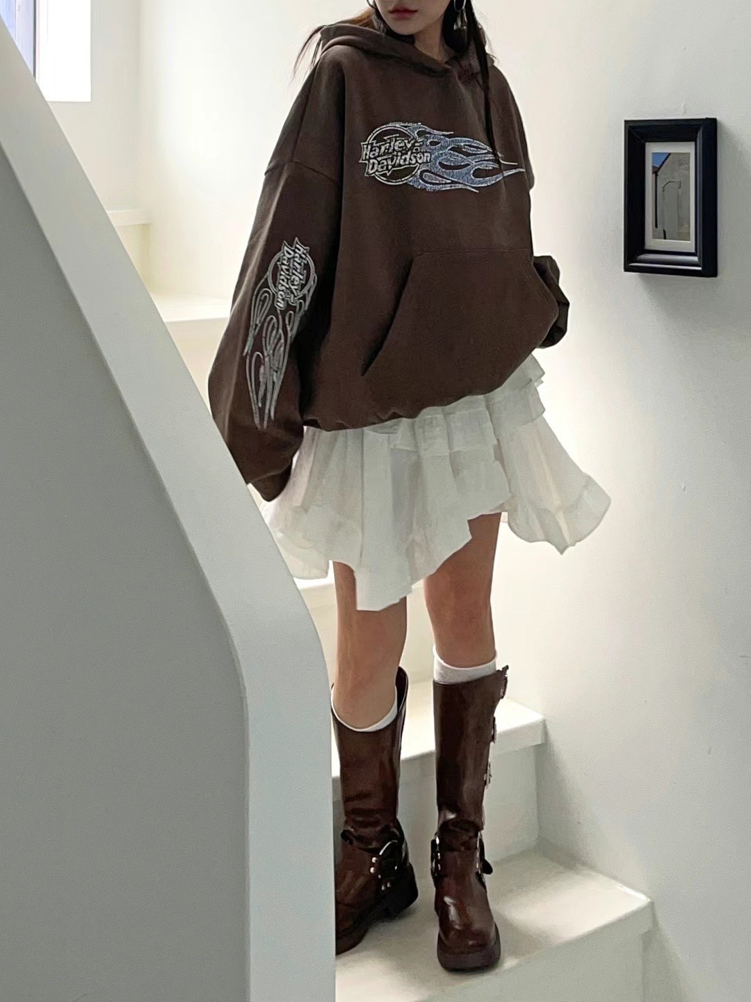 🇰🇷 漫步雲朵修身褲裙