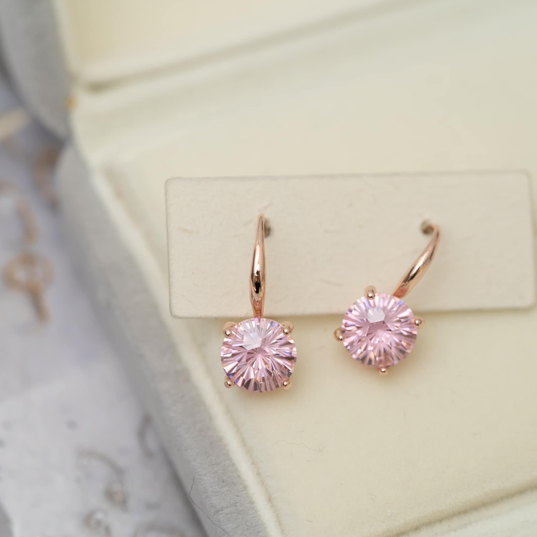 煙花水晶 吊耳環