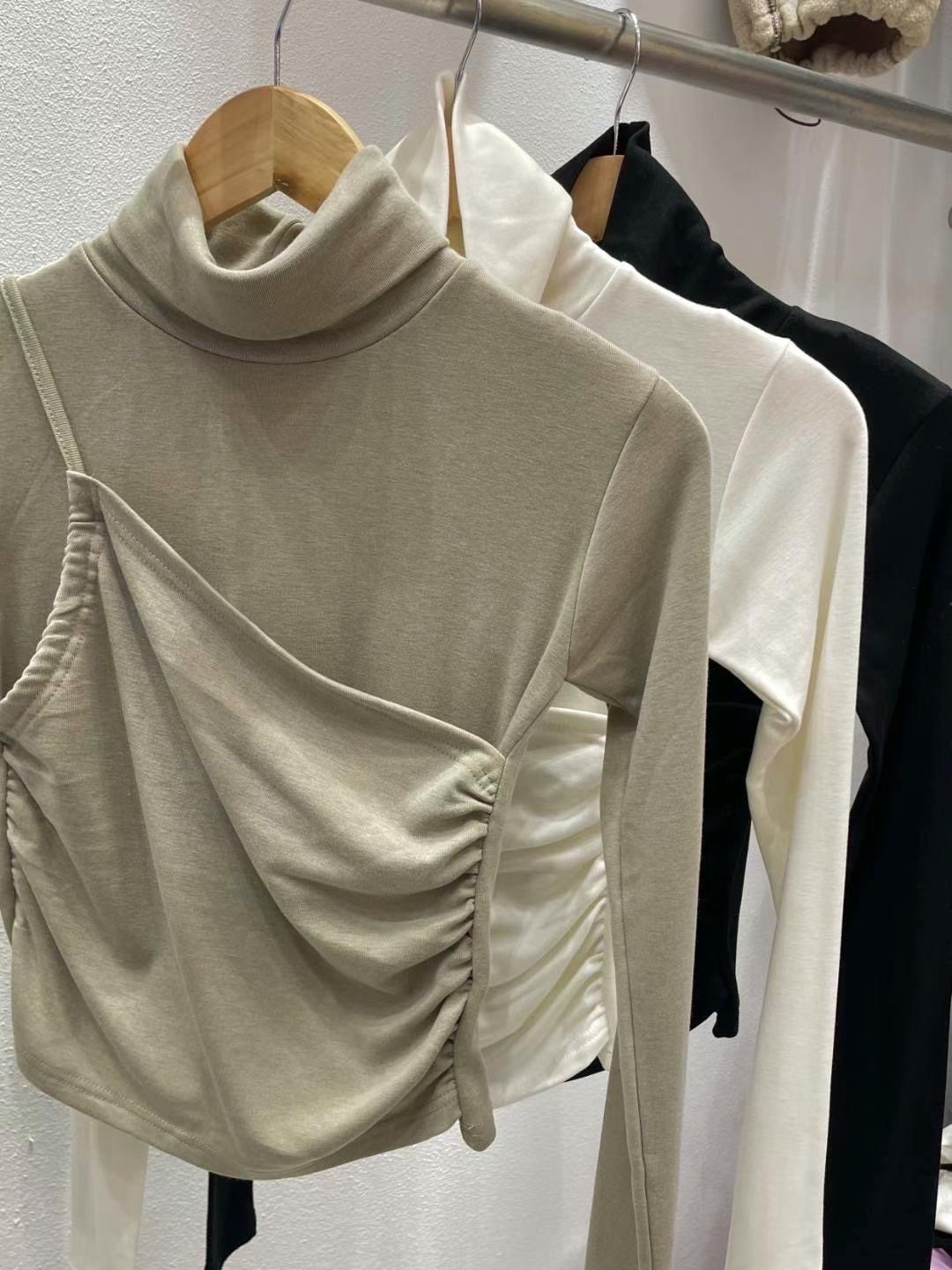 🇰🇷 微醺 音符假兩件磨毛打底衣