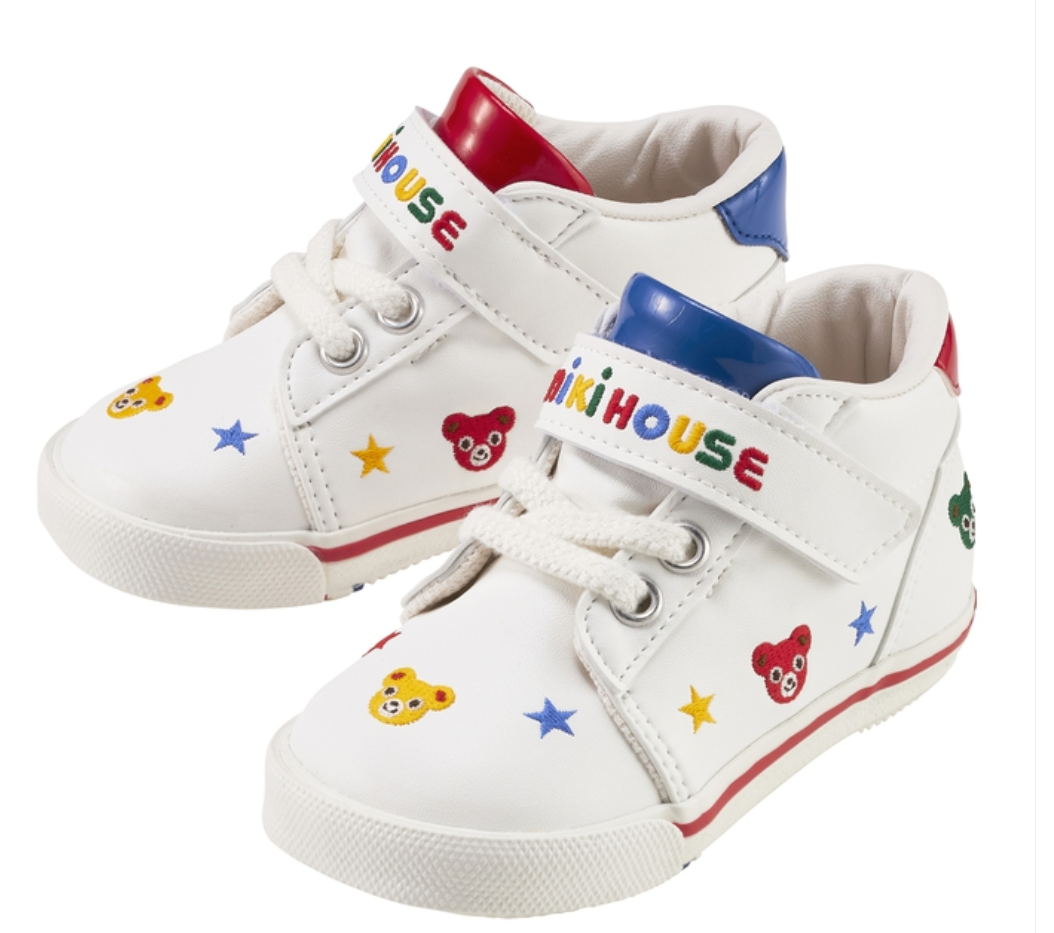 MH皮製熊星刺綉第二階段嬰兒鞋