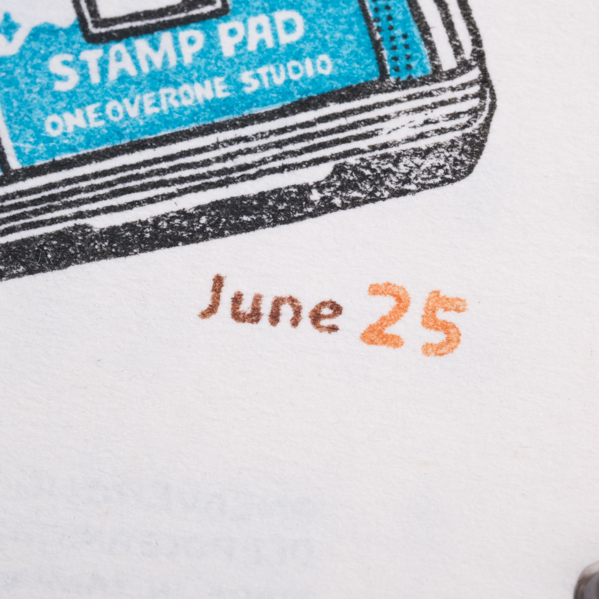 插畫體 月份全名盤 膠版印章 / 一分之一工作室 臺灣