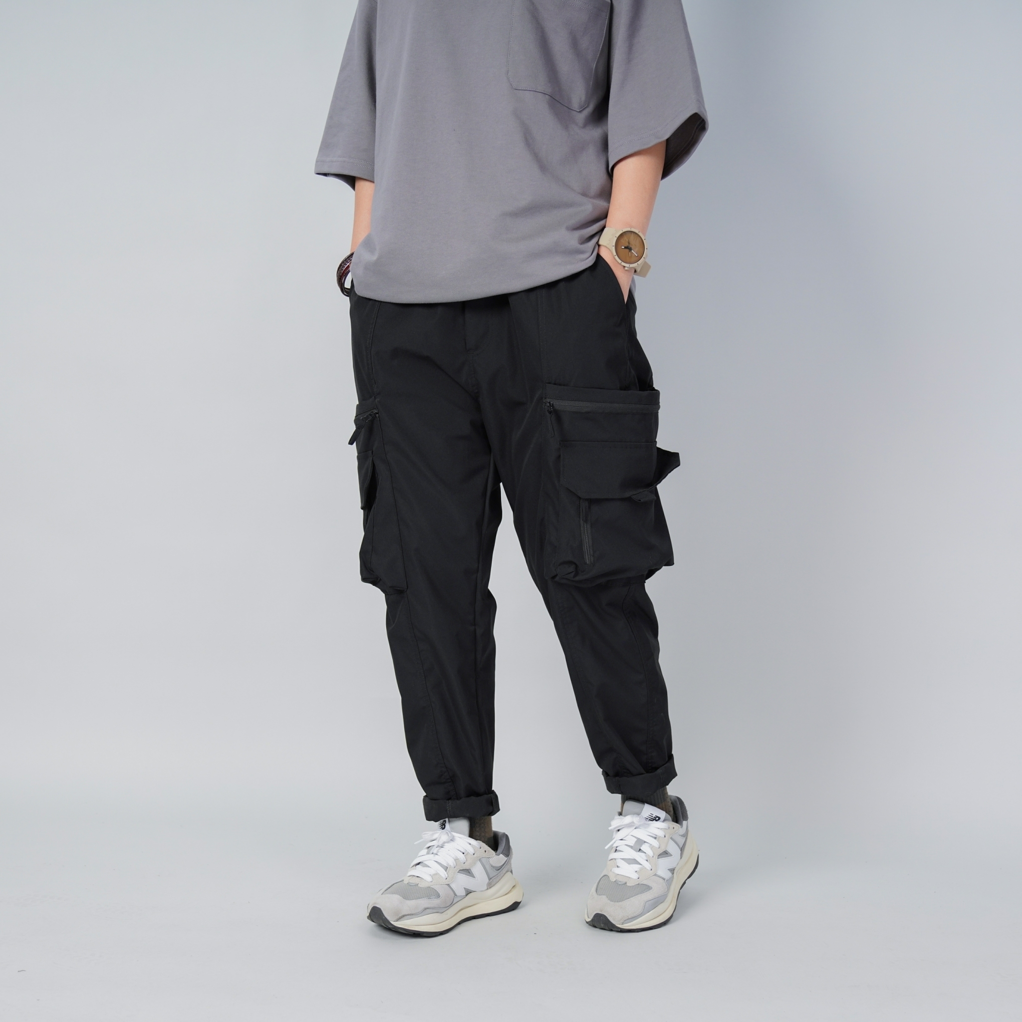 SBG 拉鍊多口袋速乾工裝長褲 045