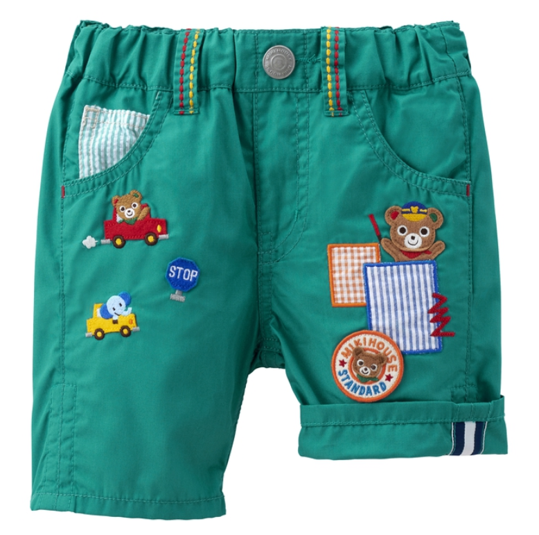 MH熊車補丁6分褲