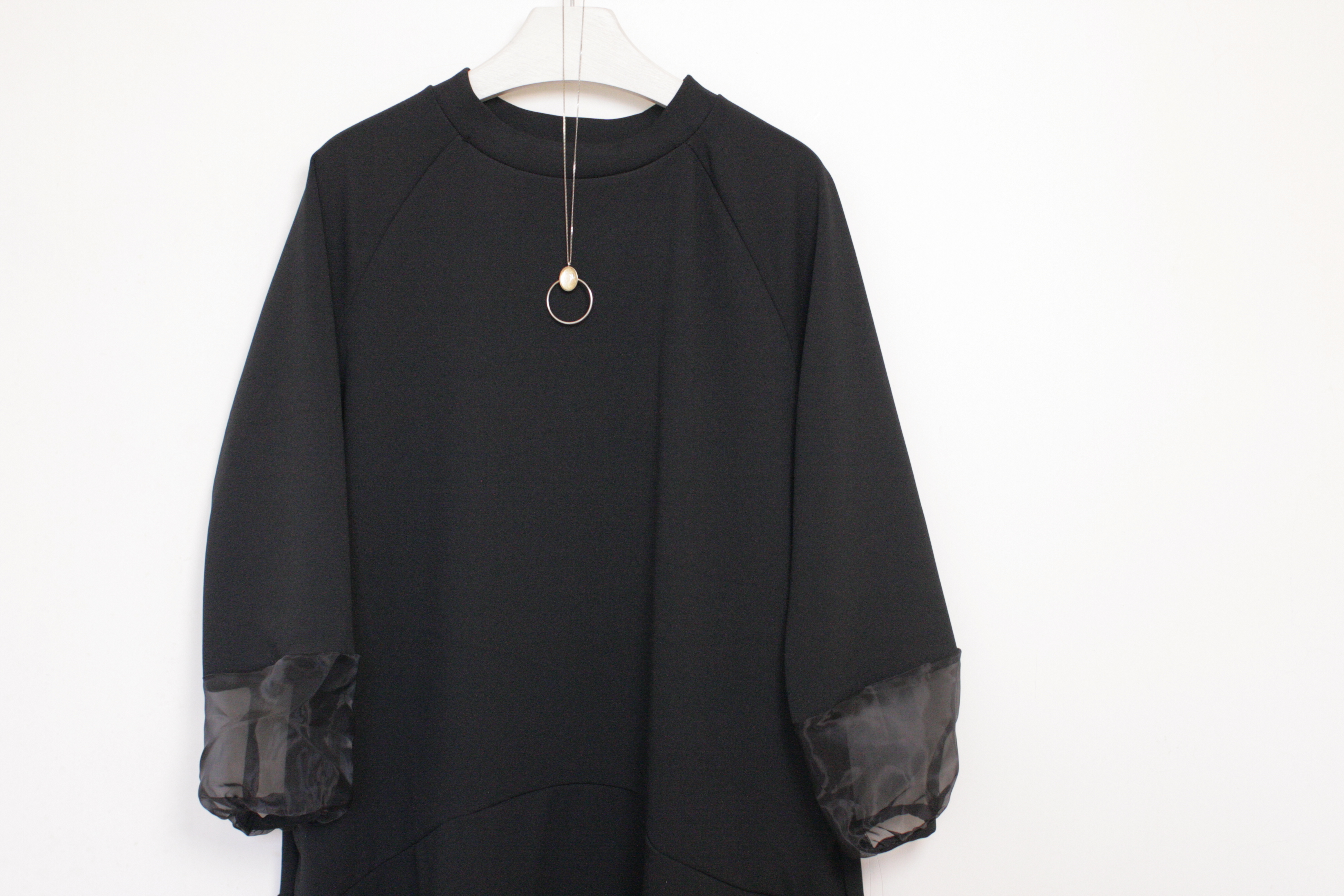 ｛Special Price｝𓆞喬治紗袖獨特剪裁連衣裙 【日本直送】