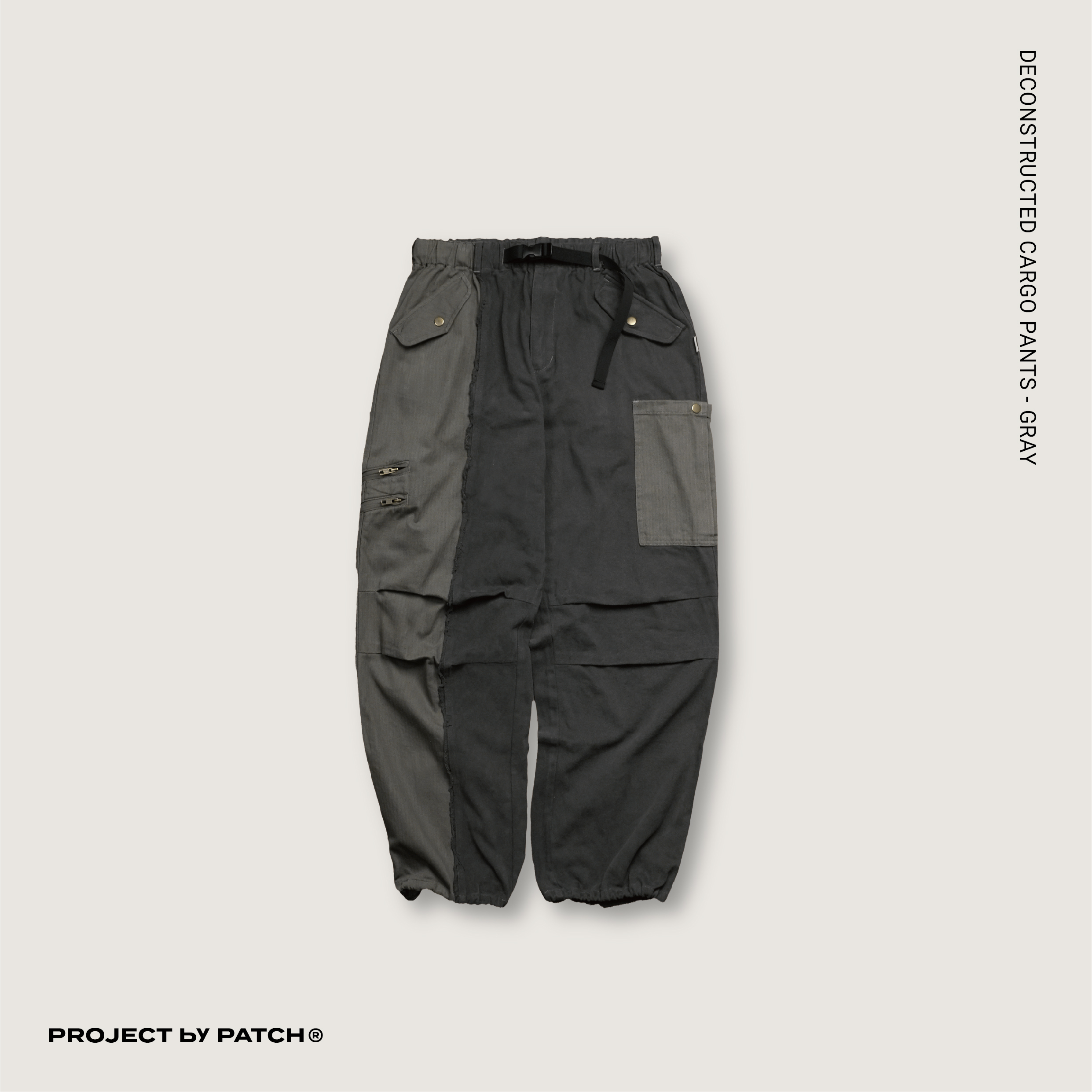 P.B.P - DECONSTRUCTED CARGO PANTS  灰色款