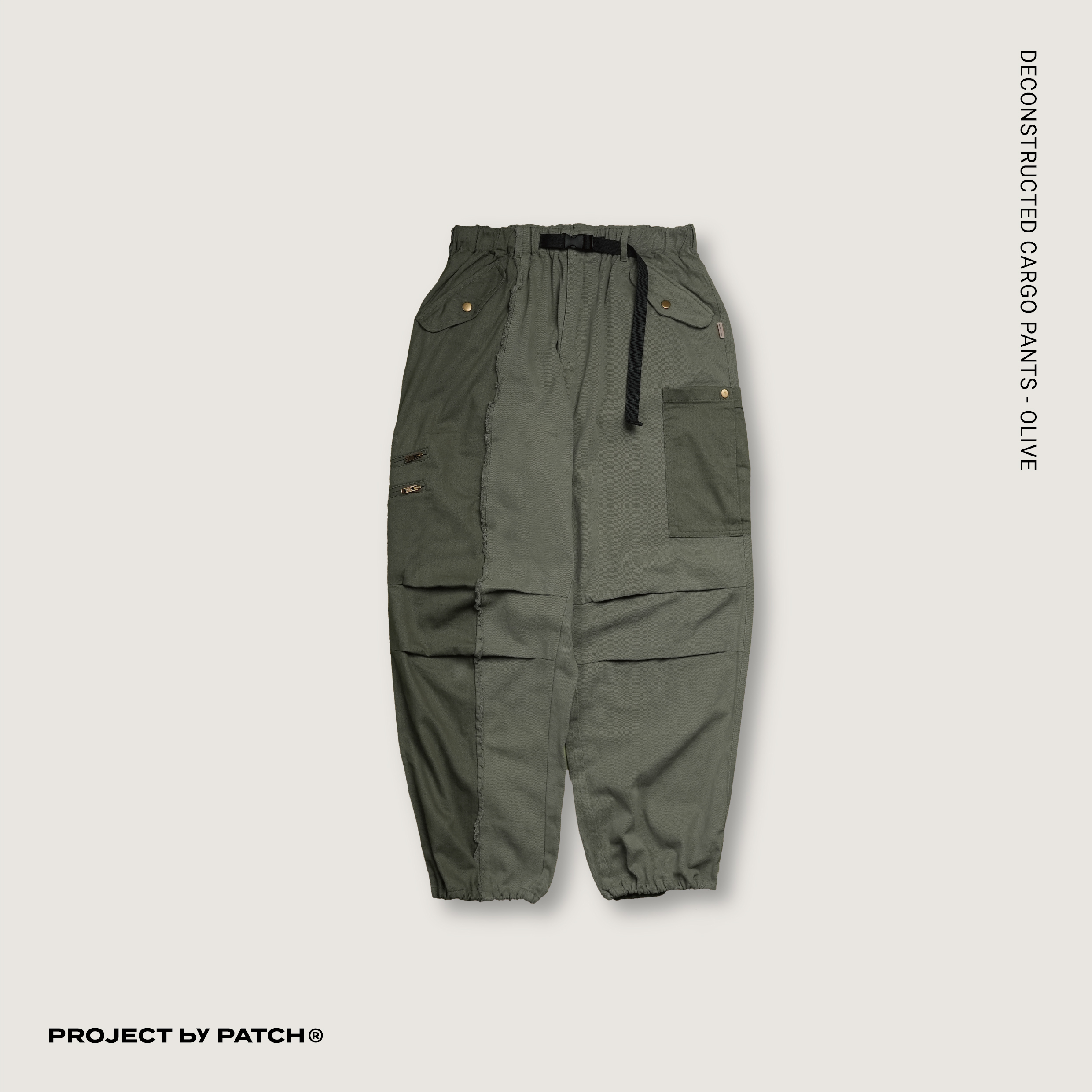 P.B.P - DECONSTRUCTED CARGO PANTS 綠色款