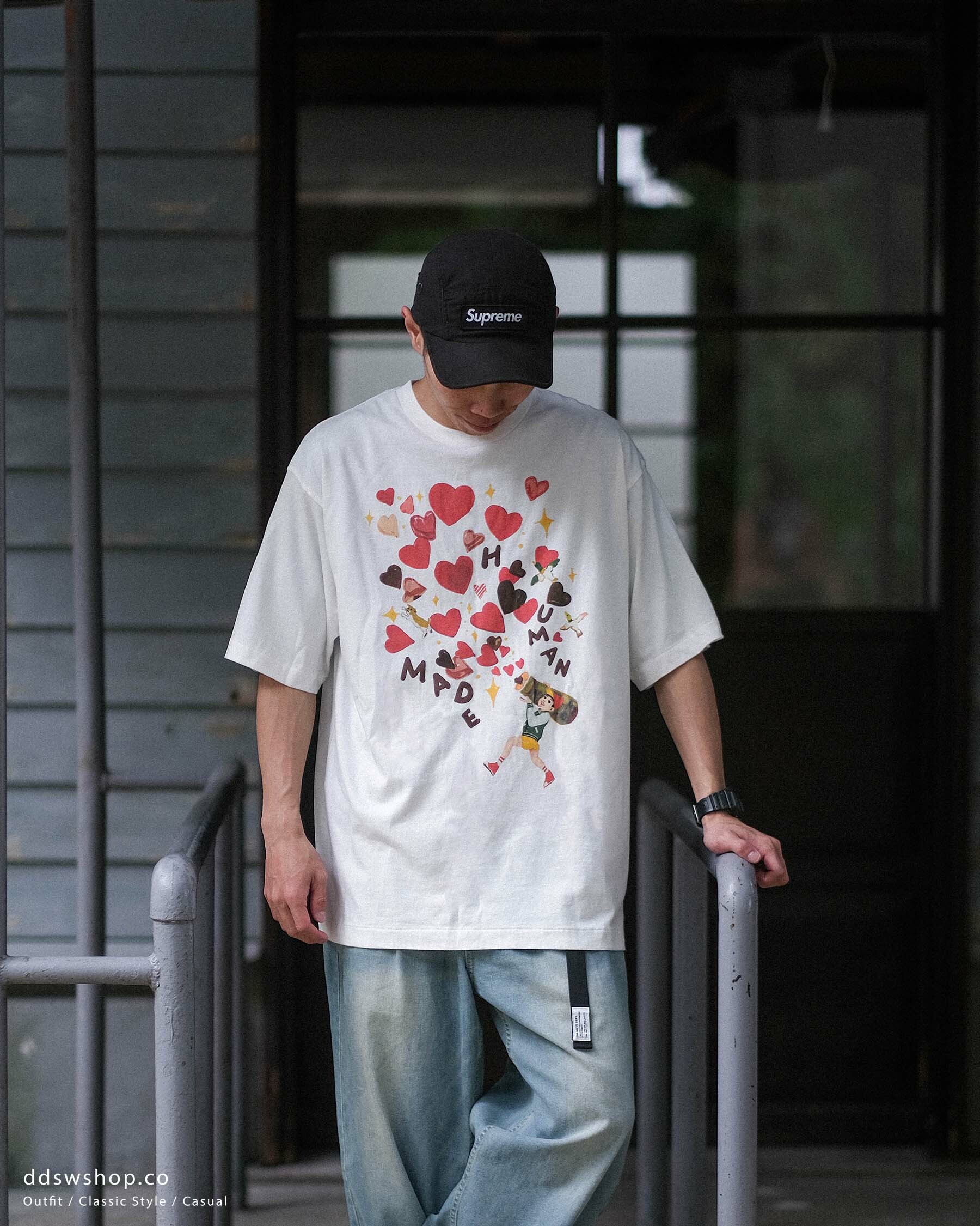 Human made 情人節限定款短Tee 白色