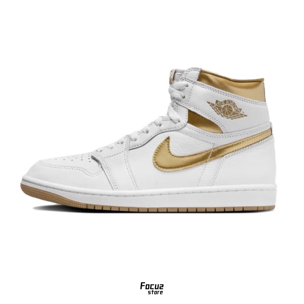 【Focus Store】現貨秒發 Nike Air Jordan 1 Ｗmns OG "White and Gold" 白金 FD2596-107
