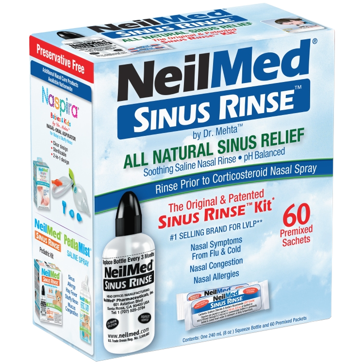 NeilMed耐有美 塞那靈洗鼻器 大組(附60包鹽)