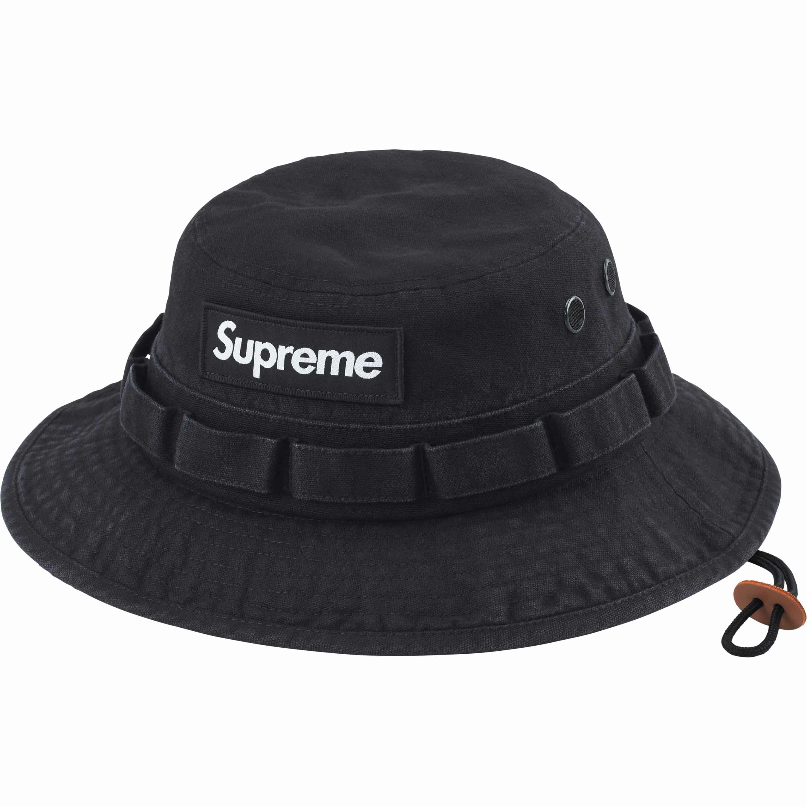 Supreme SS24 Canvas Camo Boonie - BLACK