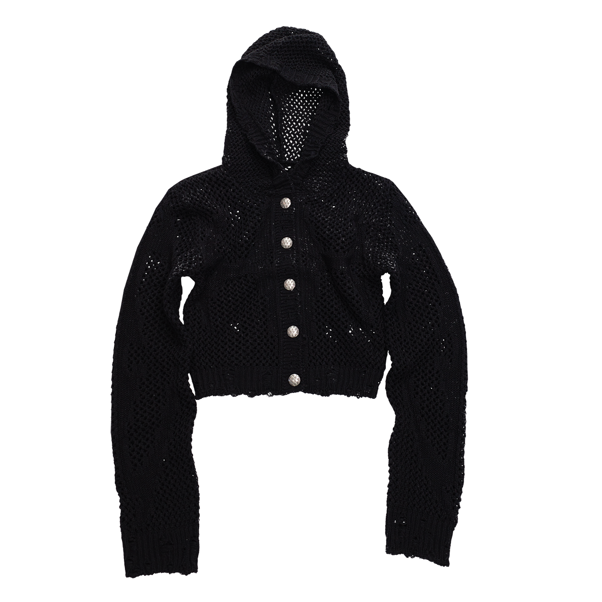 Thug Club / Tribal Net Hoodie knits - Black